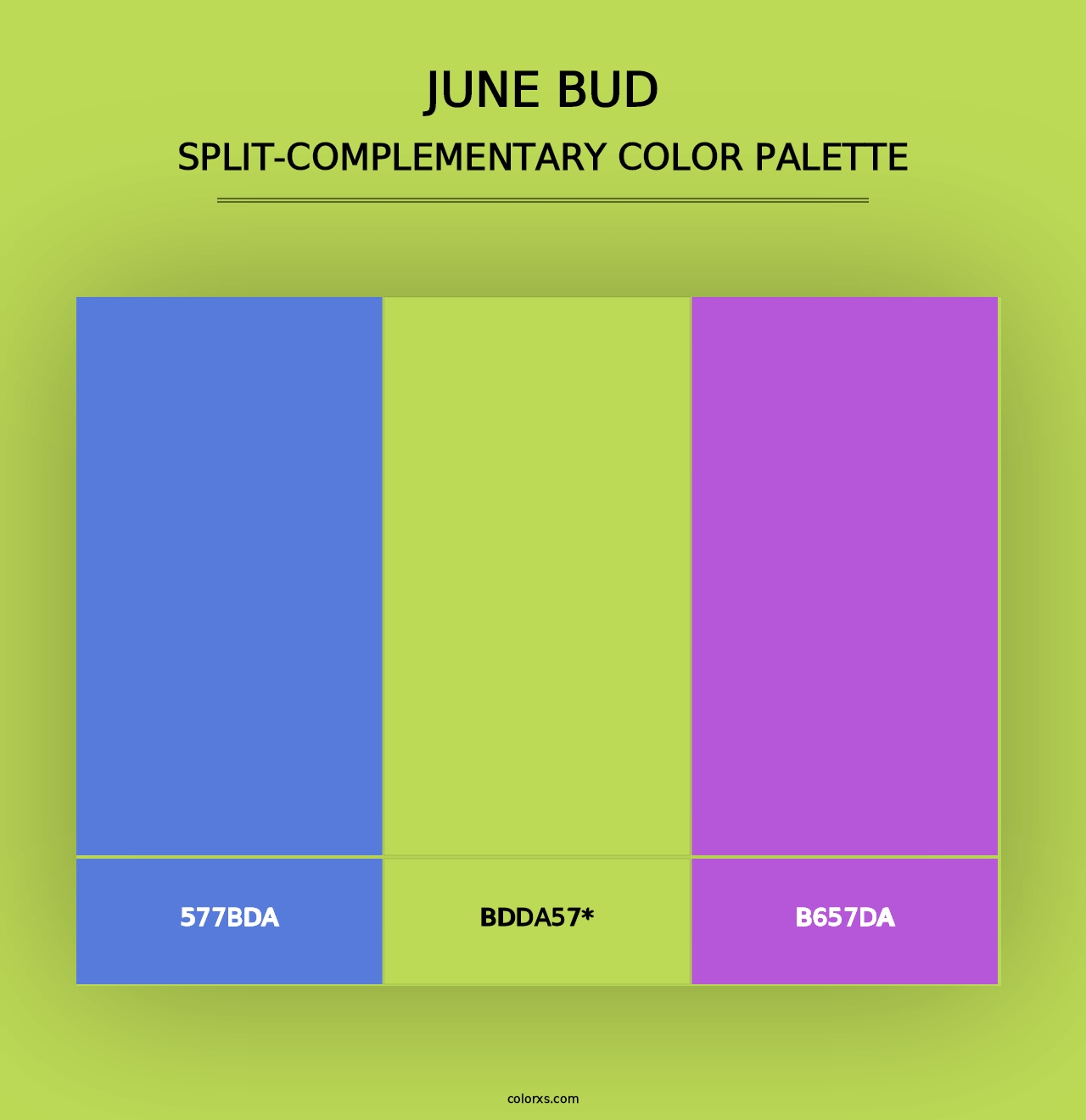 June Bud - Split-Complementary Color Palette