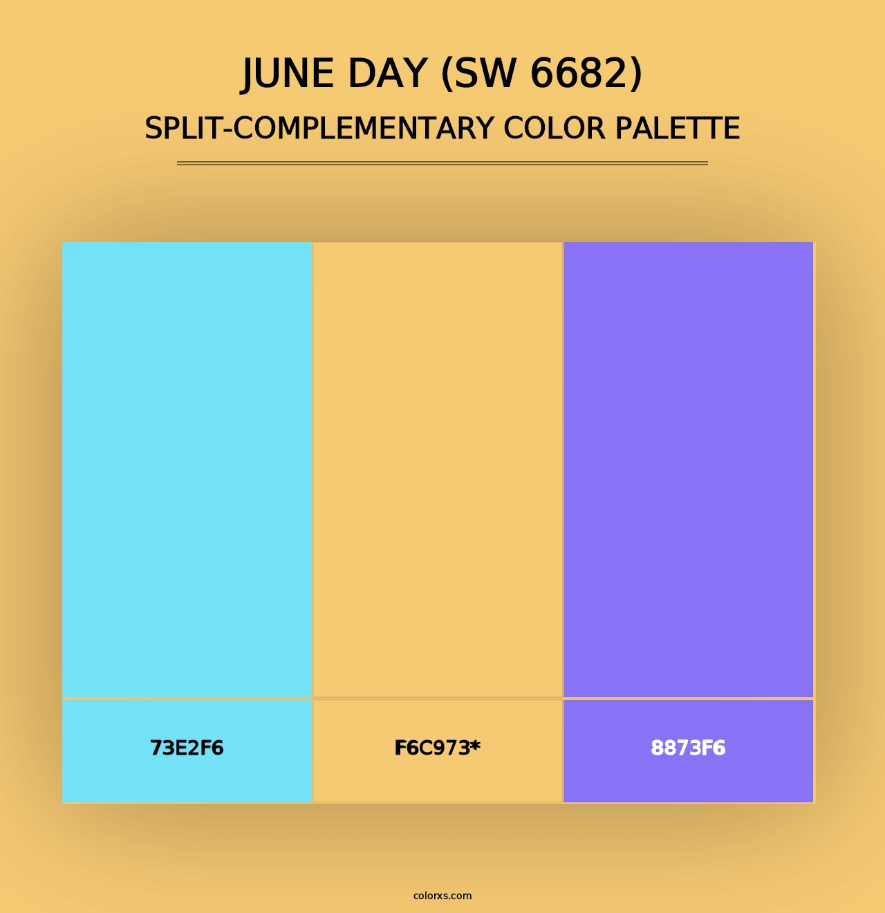 June Day (SW 6682) - Split-Complementary Color Palette