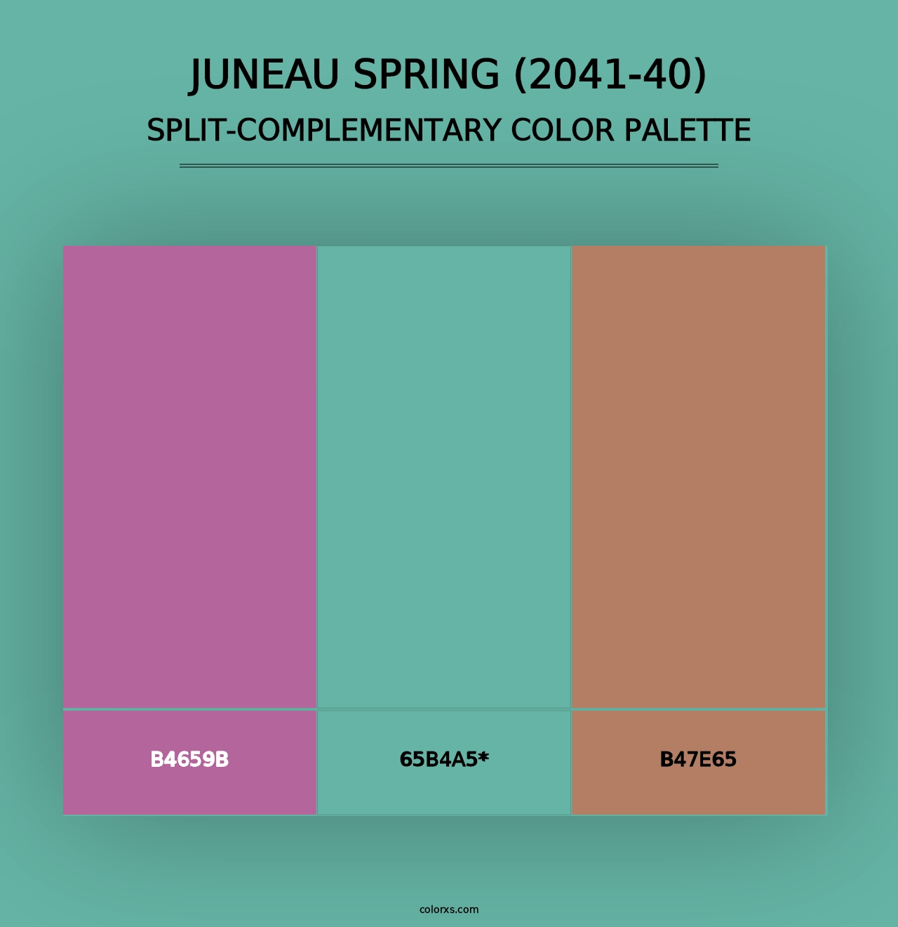 Juneau Spring (2041-40) - Split-Complementary Color Palette