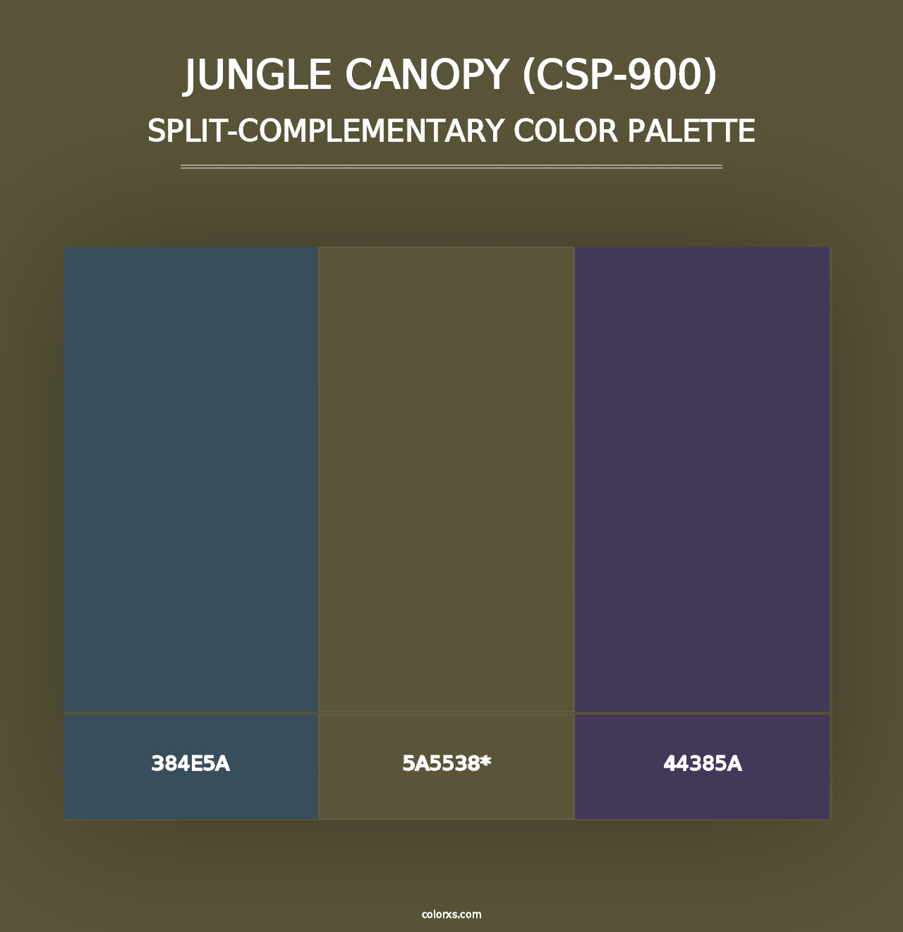 Jungle Canopy (CSP-900) - Split-Complementary Color Palette