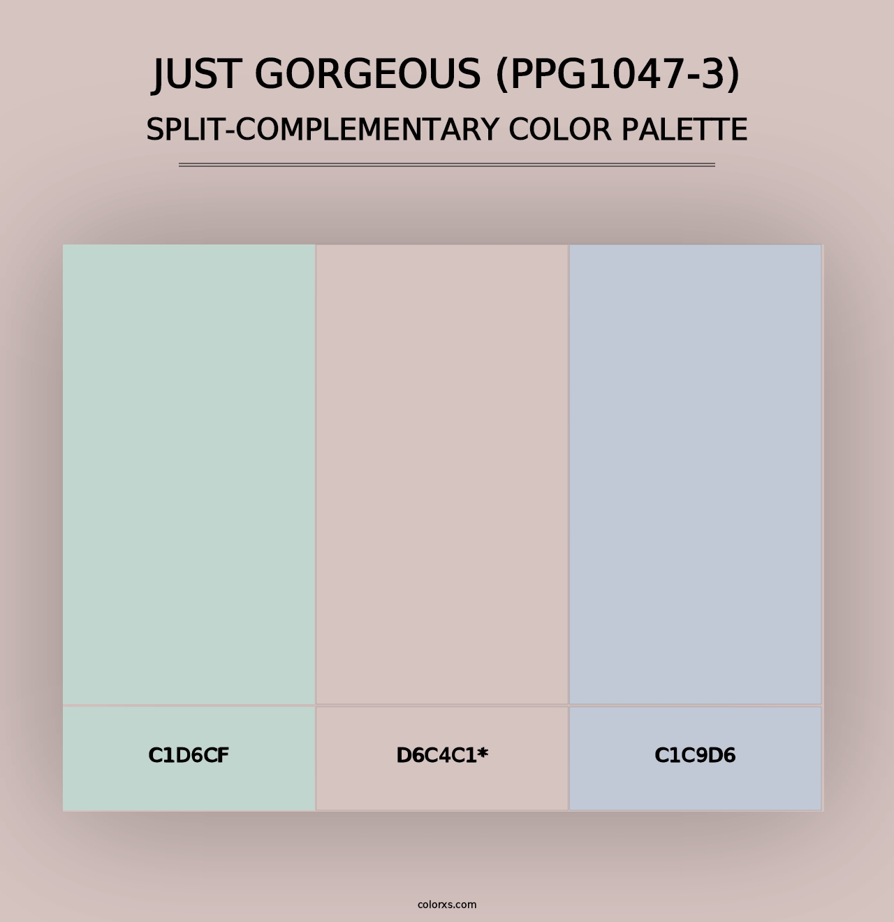 Just Gorgeous (PPG1047-3) - Split-Complementary Color Palette