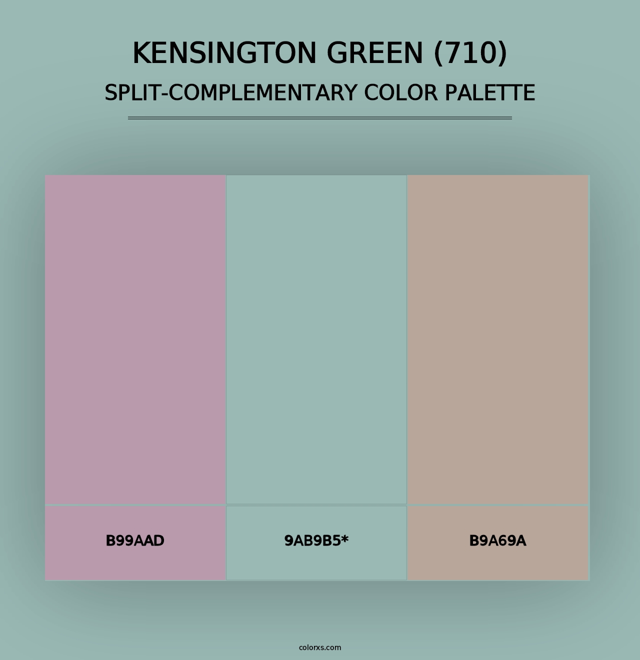 Kensington Green (710) - Split-Complementary Color Palette