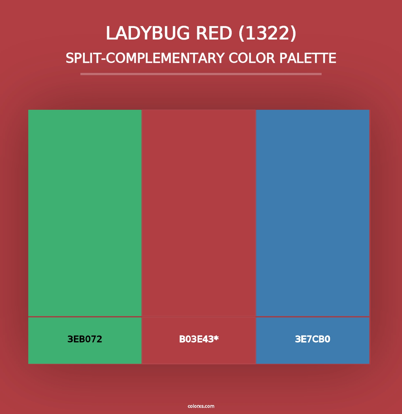 Ladybug Red (1322) - Split-Complementary Color Palette