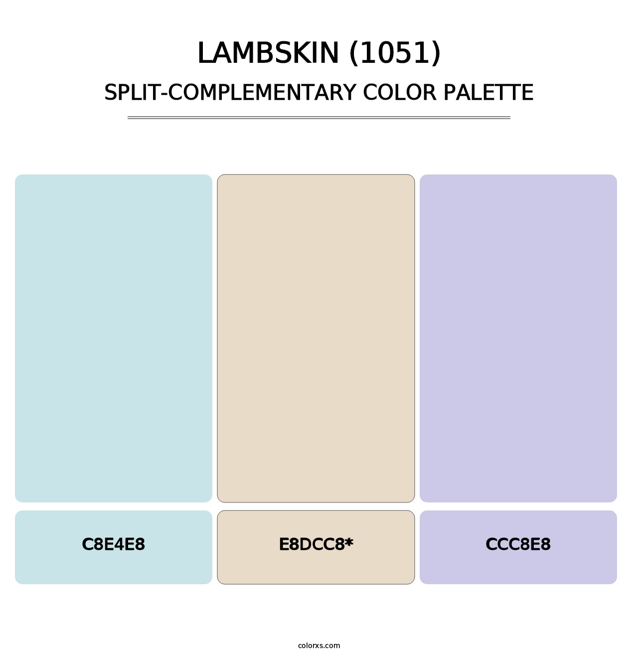 Lambskin (1051) - Split-Complementary Color Palette