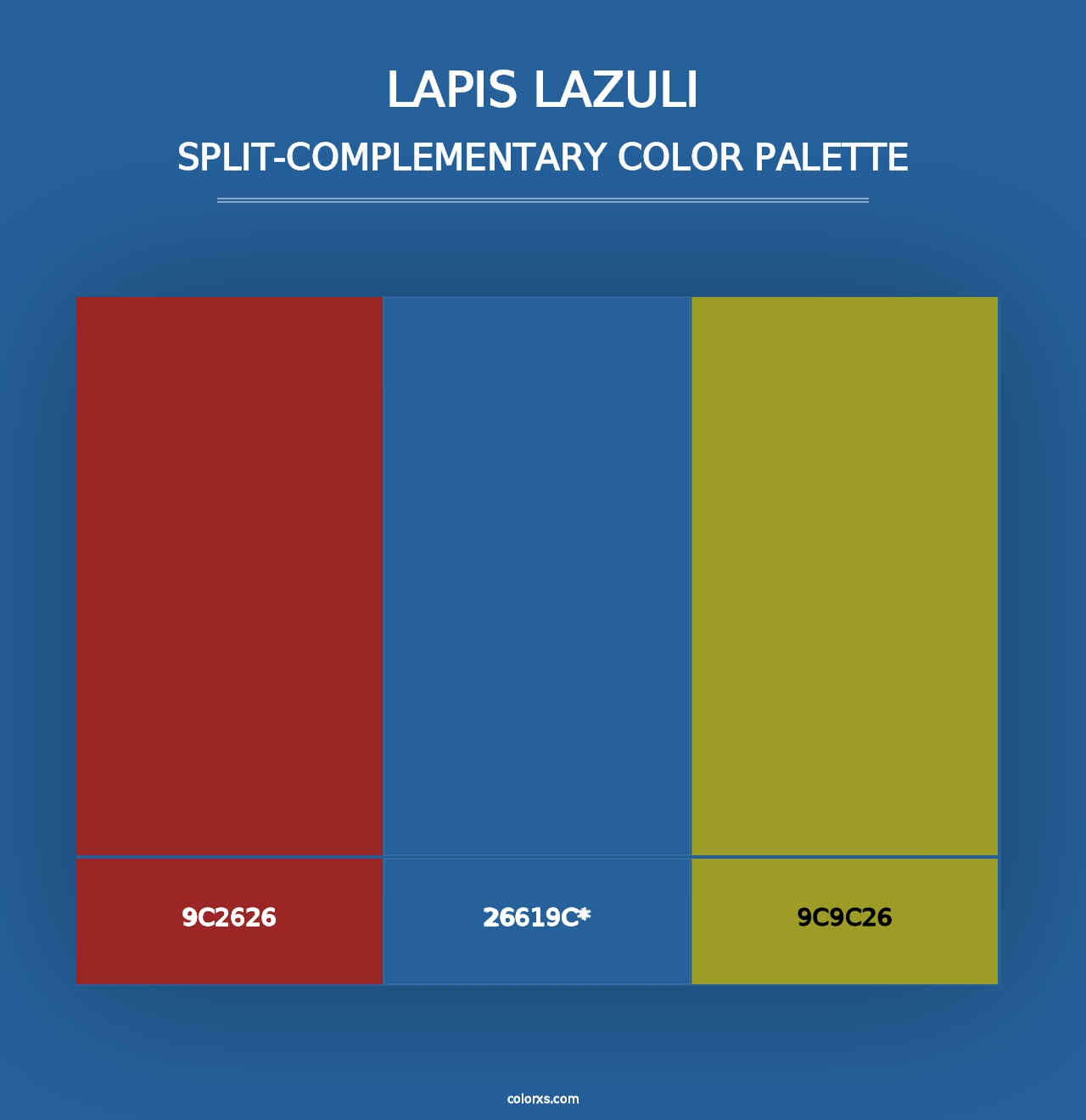 Lapis Lazuli - Split-Complementary Color Palette