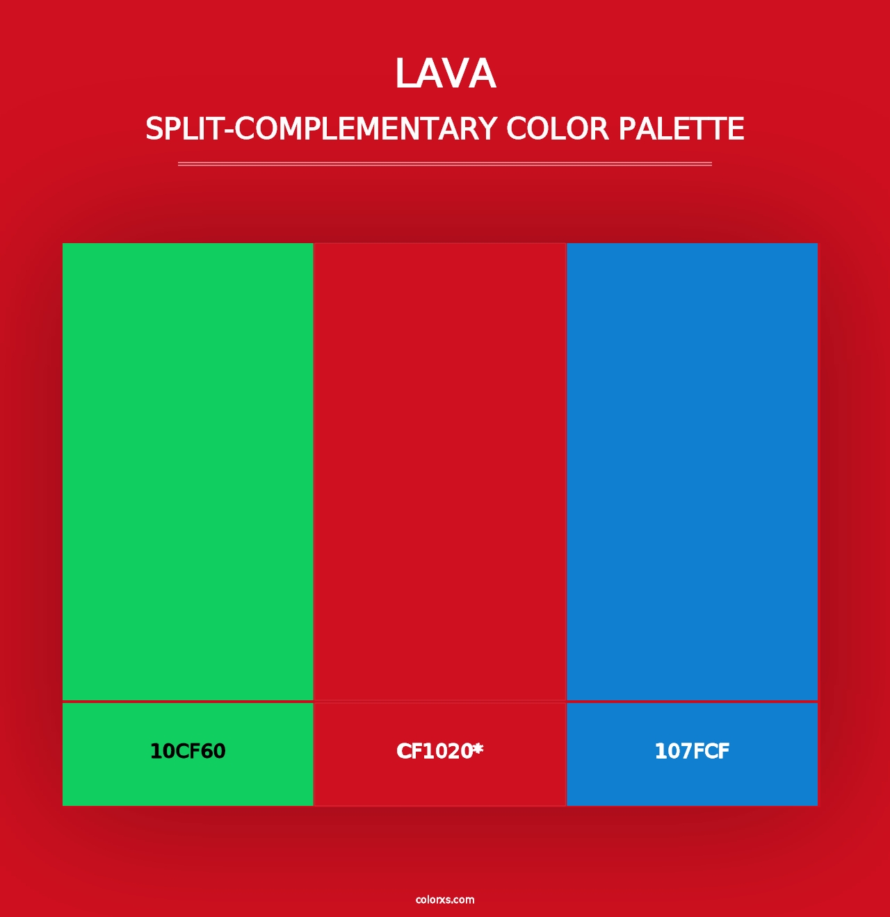 Lava - Split-Complementary Color Palette