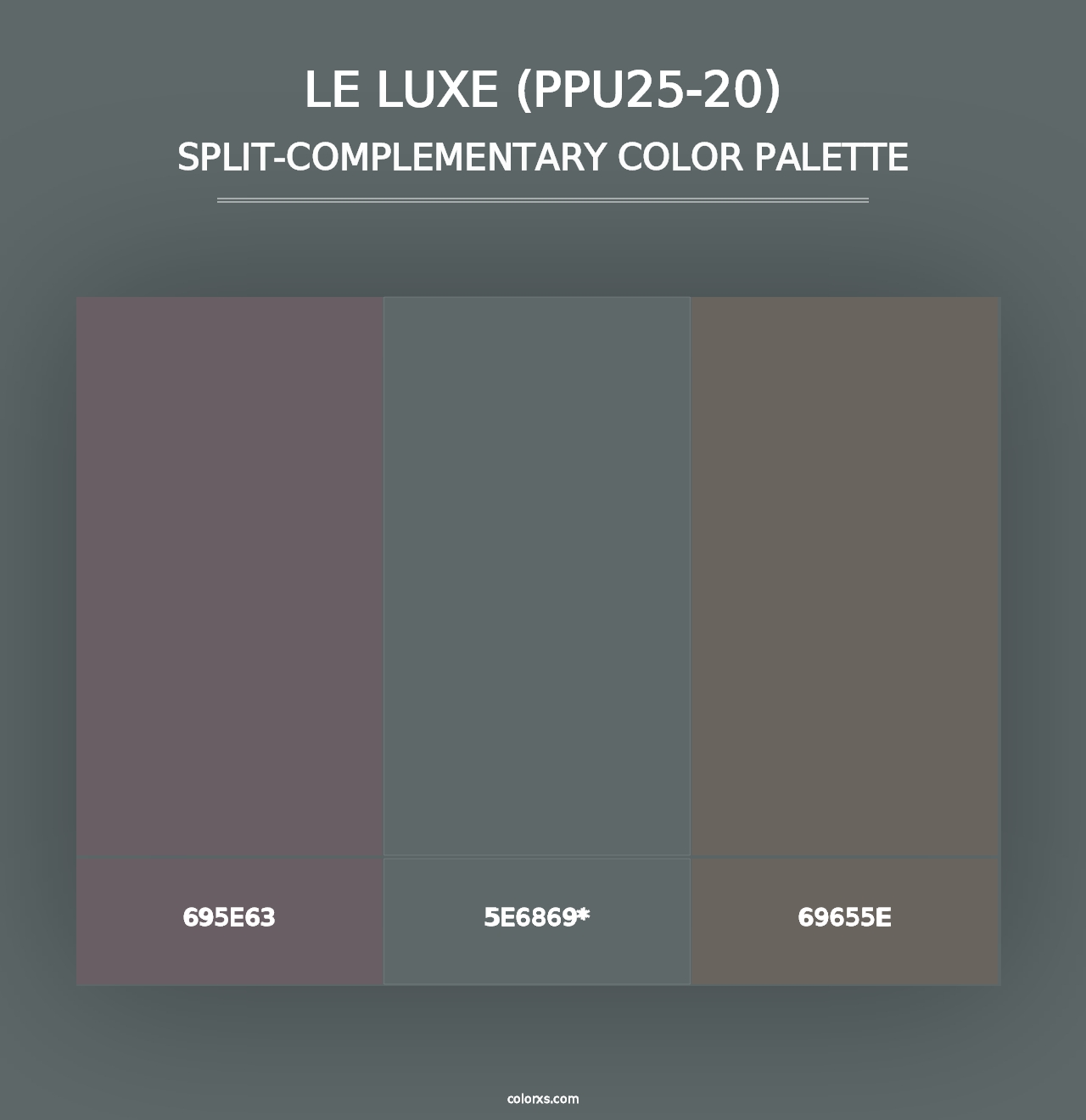 Le Luxe (PPU25-20) - Split-Complementary Color Palette