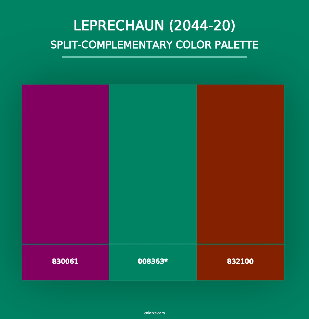 Leprechaun (2044-20) - Split-Complementary Color Palette