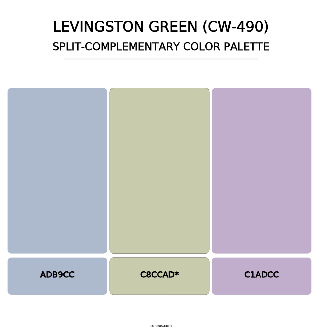 Levingston Green (CW-490) - Split-Complementary Color Palette