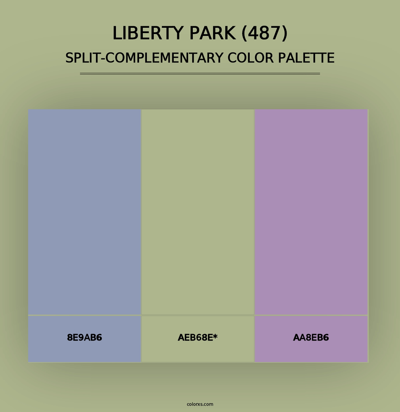 Liberty Park (487) - Split-Complementary Color Palette