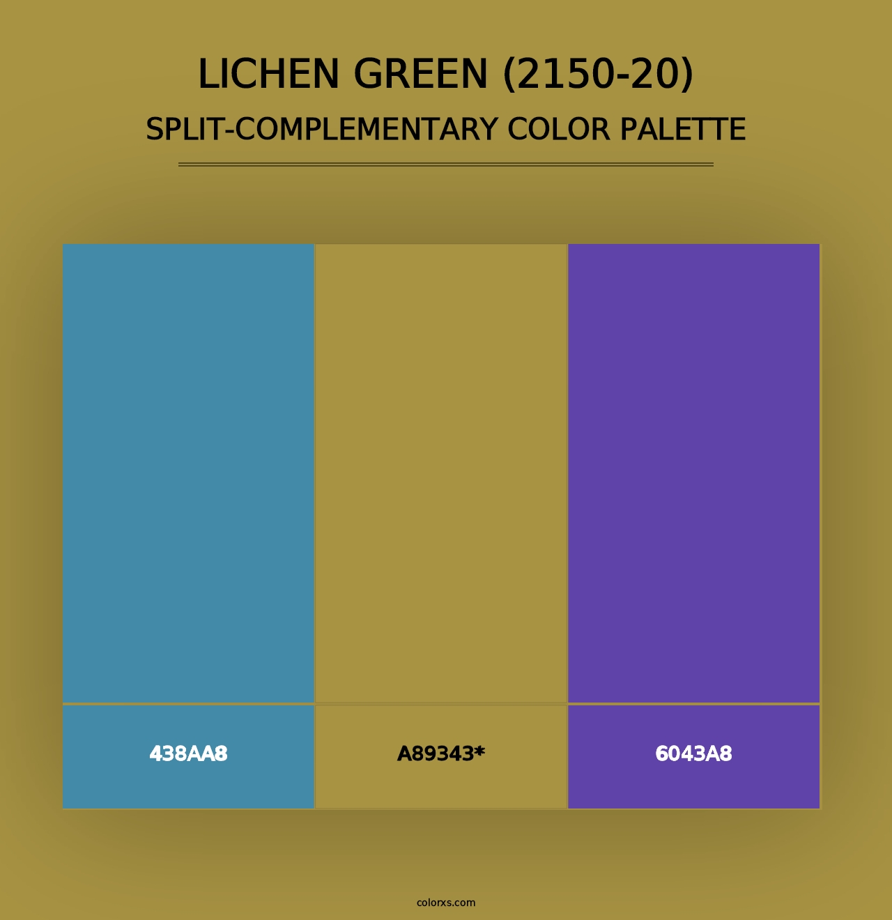 Lichen Green (2150-20) - Split-Complementary Color Palette