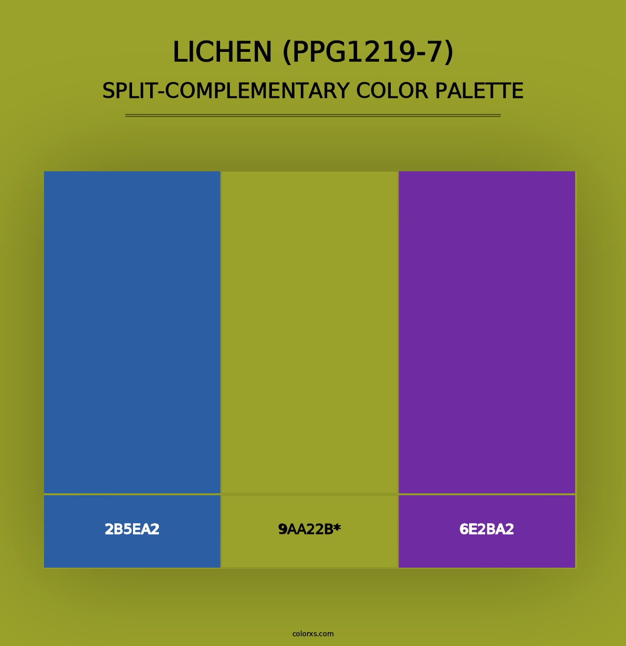 Lichen (PPG1219-7) - Split-Complementary Color Palette