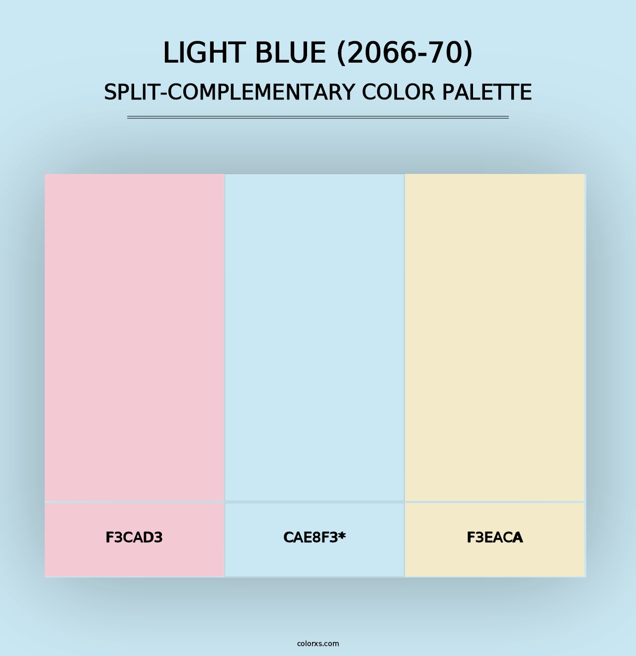 Light Blue (2066-70) - Split-Complementary Color Palette