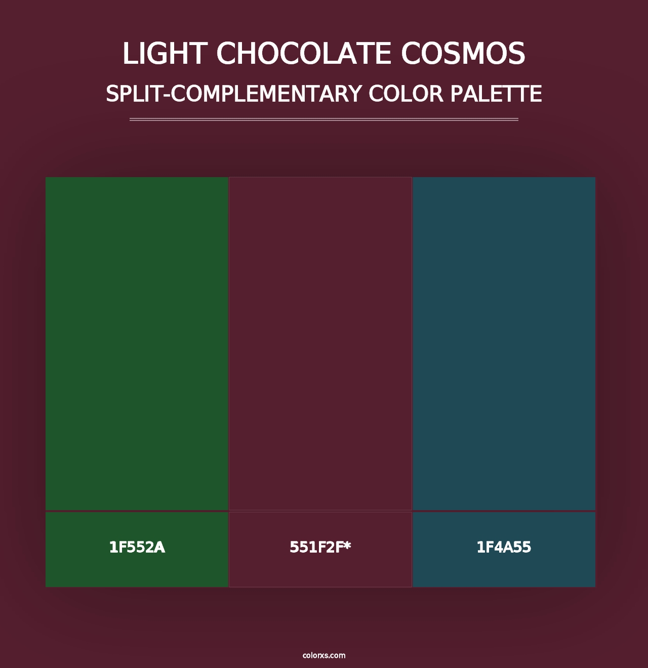 Light Chocolate Cosmos - Split-Complementary Color Palette