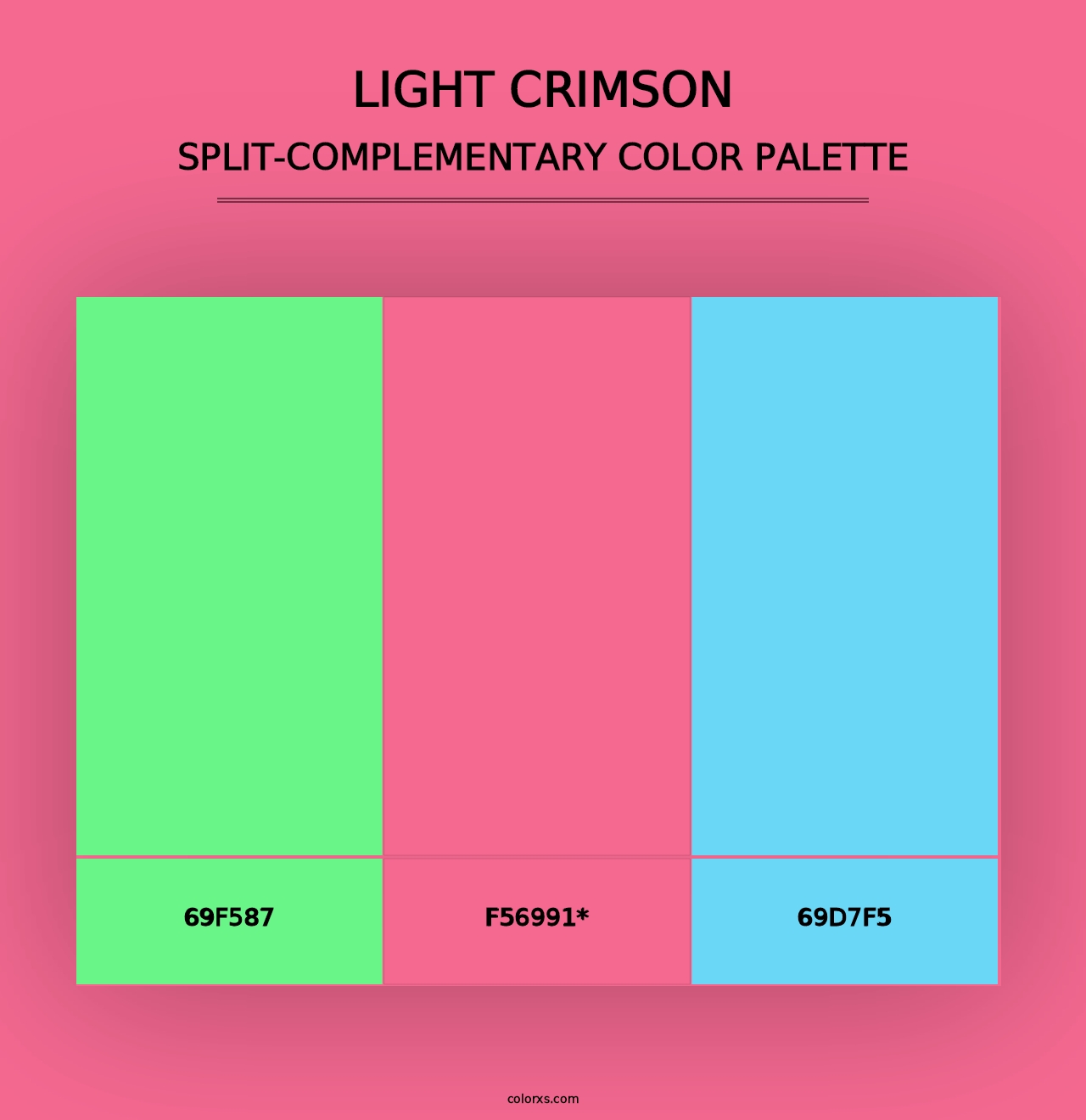 Light Crimson - Split-Complementary Color Palette