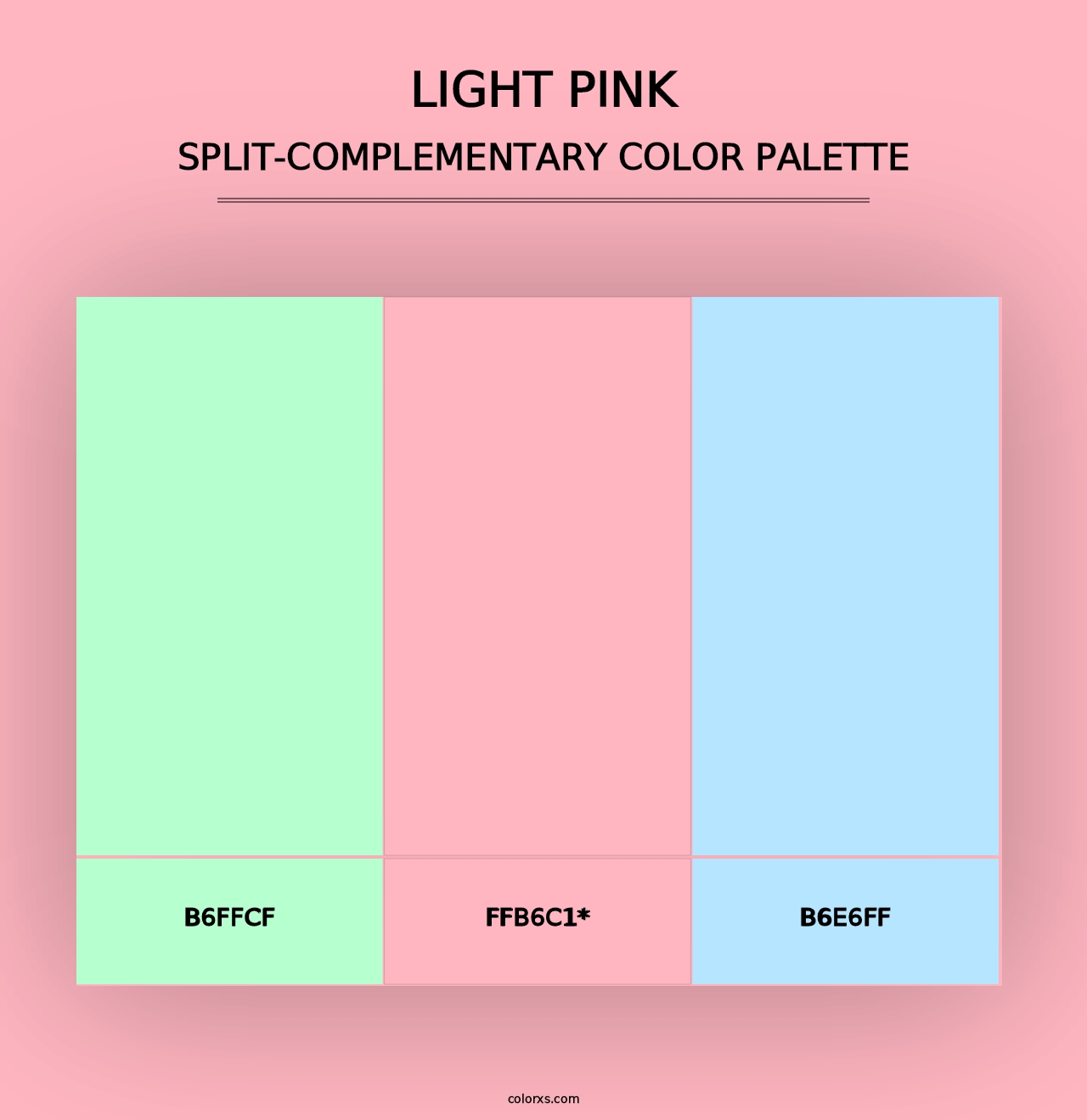 Light Pink - Split-Complementary Color Palette