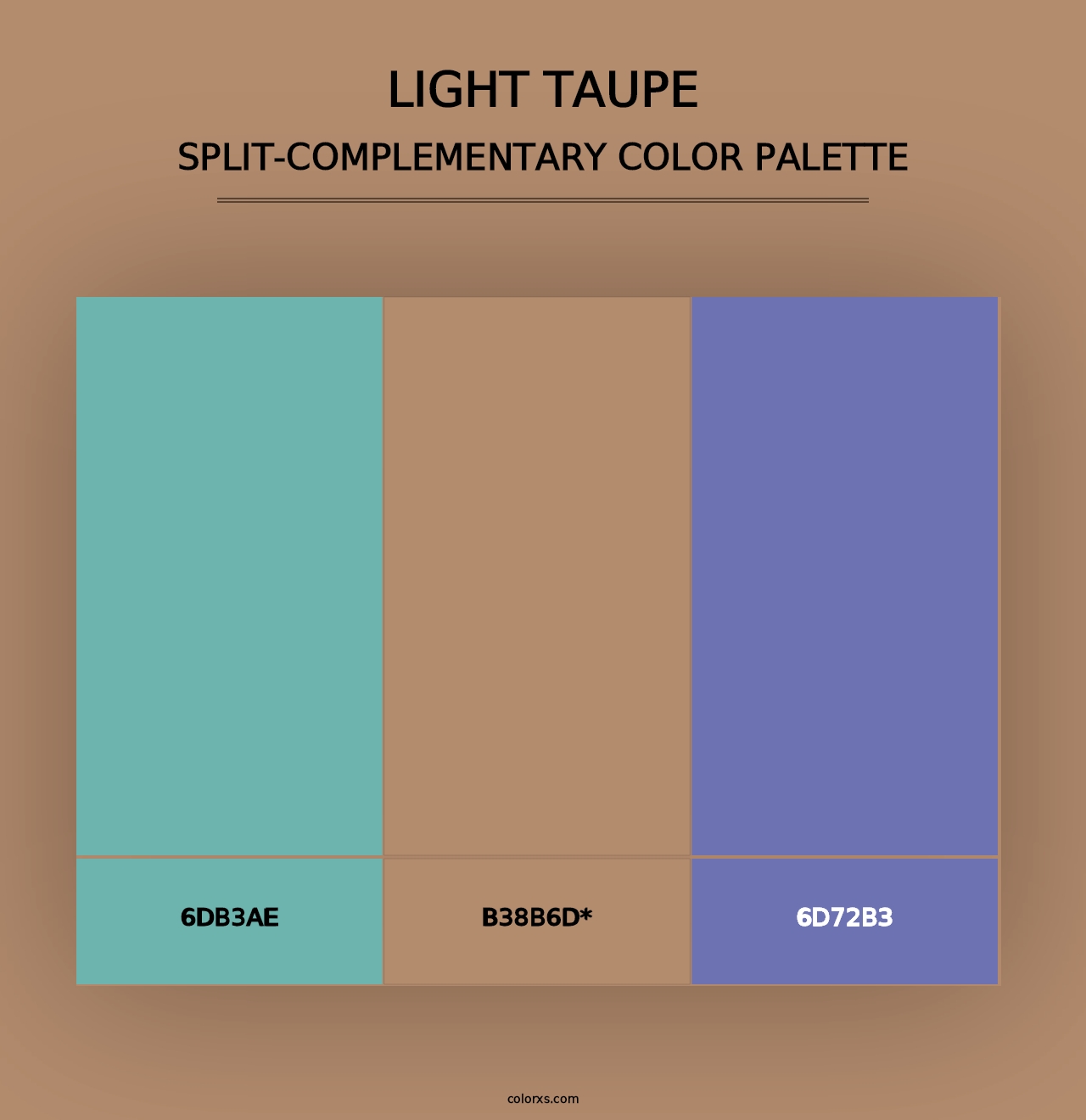 Light Taupe - Split-Complementary Color Palette