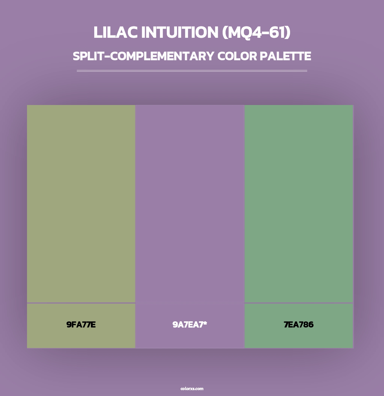 Lilac Intuition (MQ4-61) - Split-Complementary Color Palette