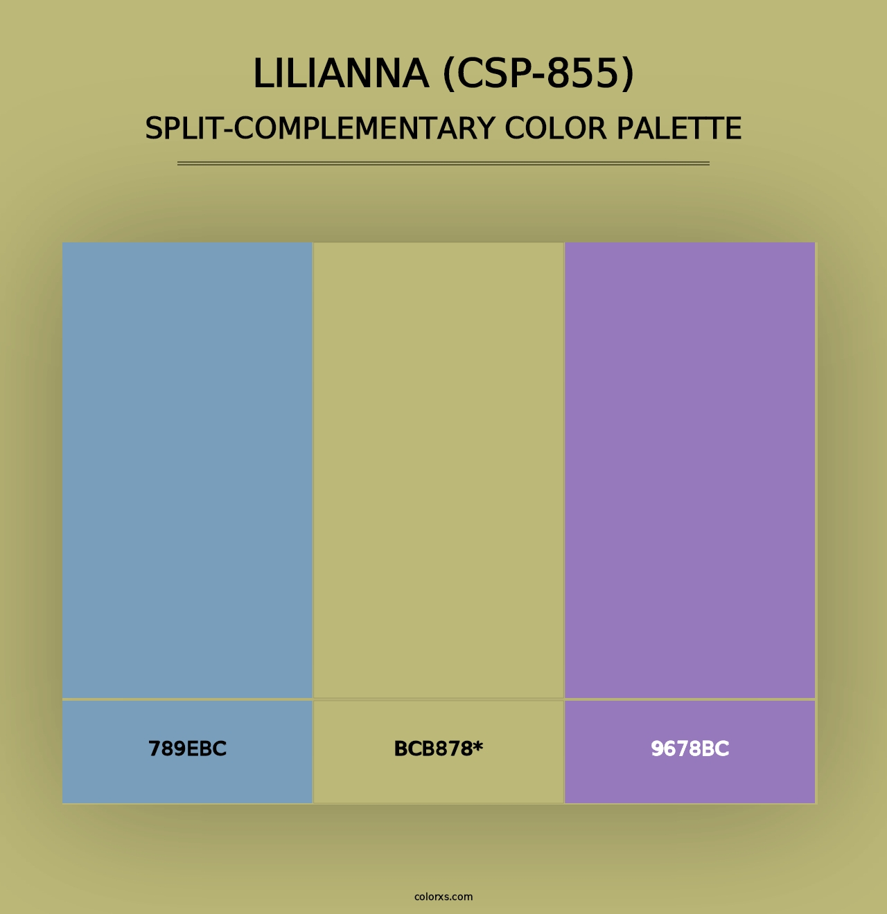 Lilianna (CSP-855) - Split-Complementary Color Palette