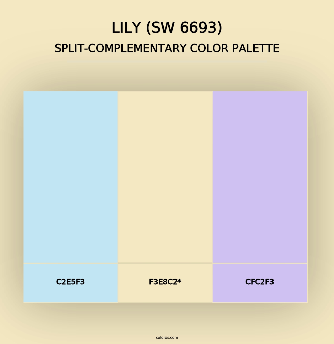 Lily (SW 6693) - Split-Complementary Color Palette