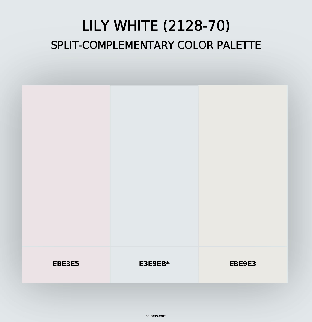 Lily White (2128-70) - Split-Complementary Color Palette