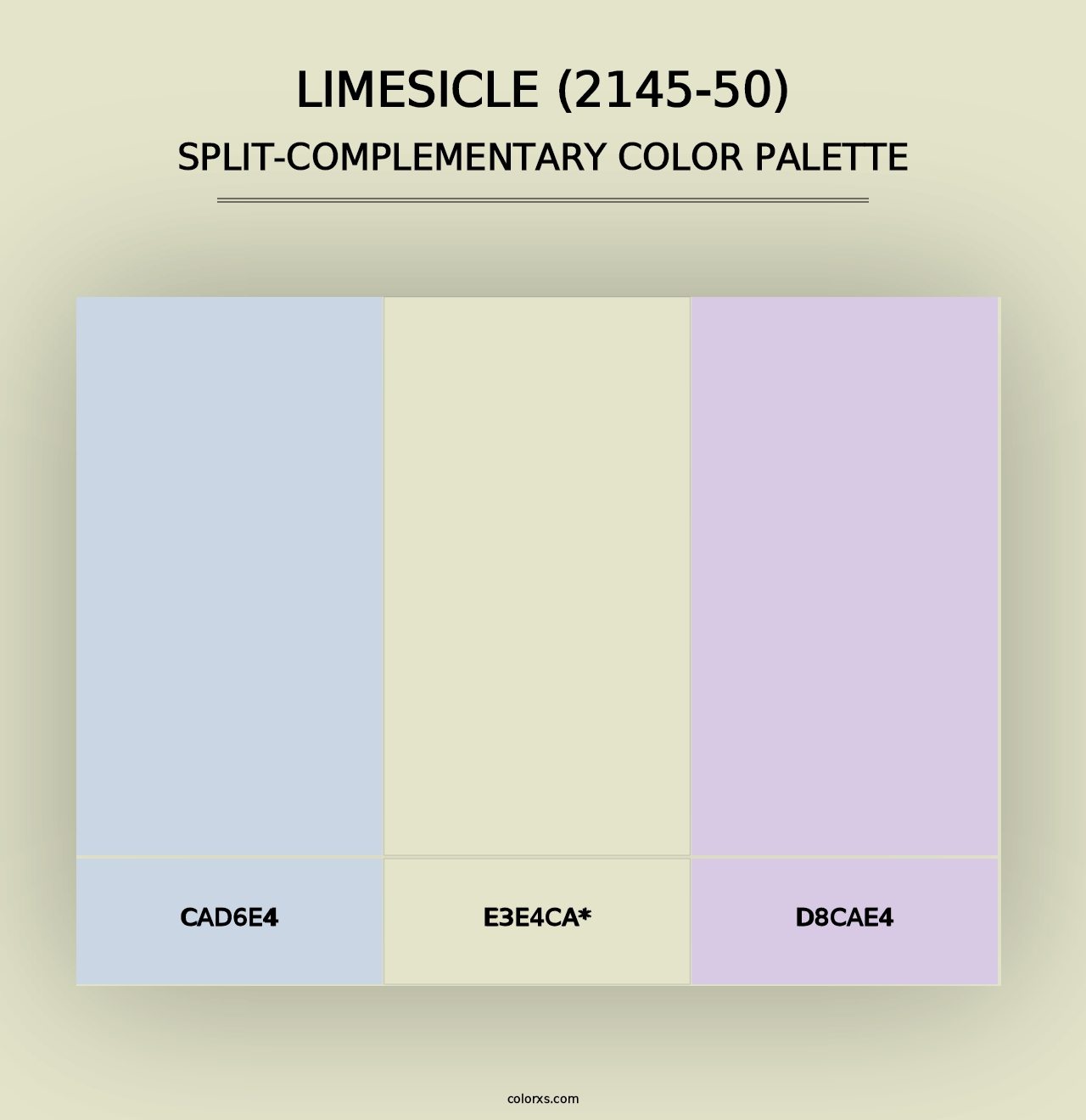 Limesicle (2145-50) - Split-Complementary Color Palette