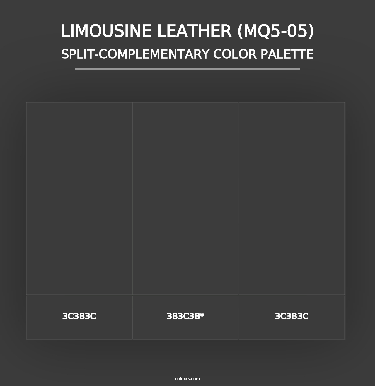 Limousine Leather (MQ5-05) - Split-Complementary Color Palette