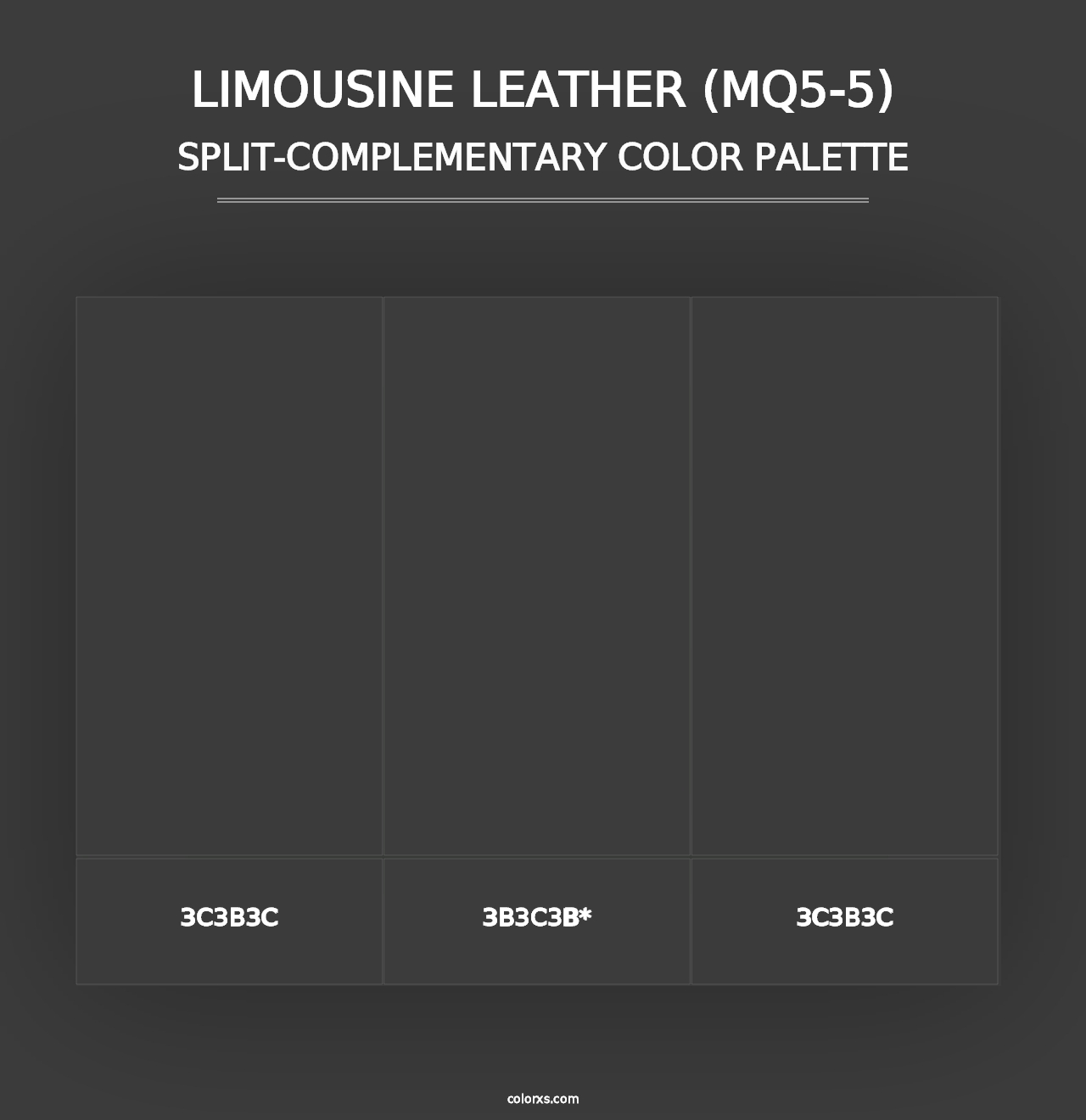 Limousine Leather (MQ5-5) - Split-Complementary Color Palette