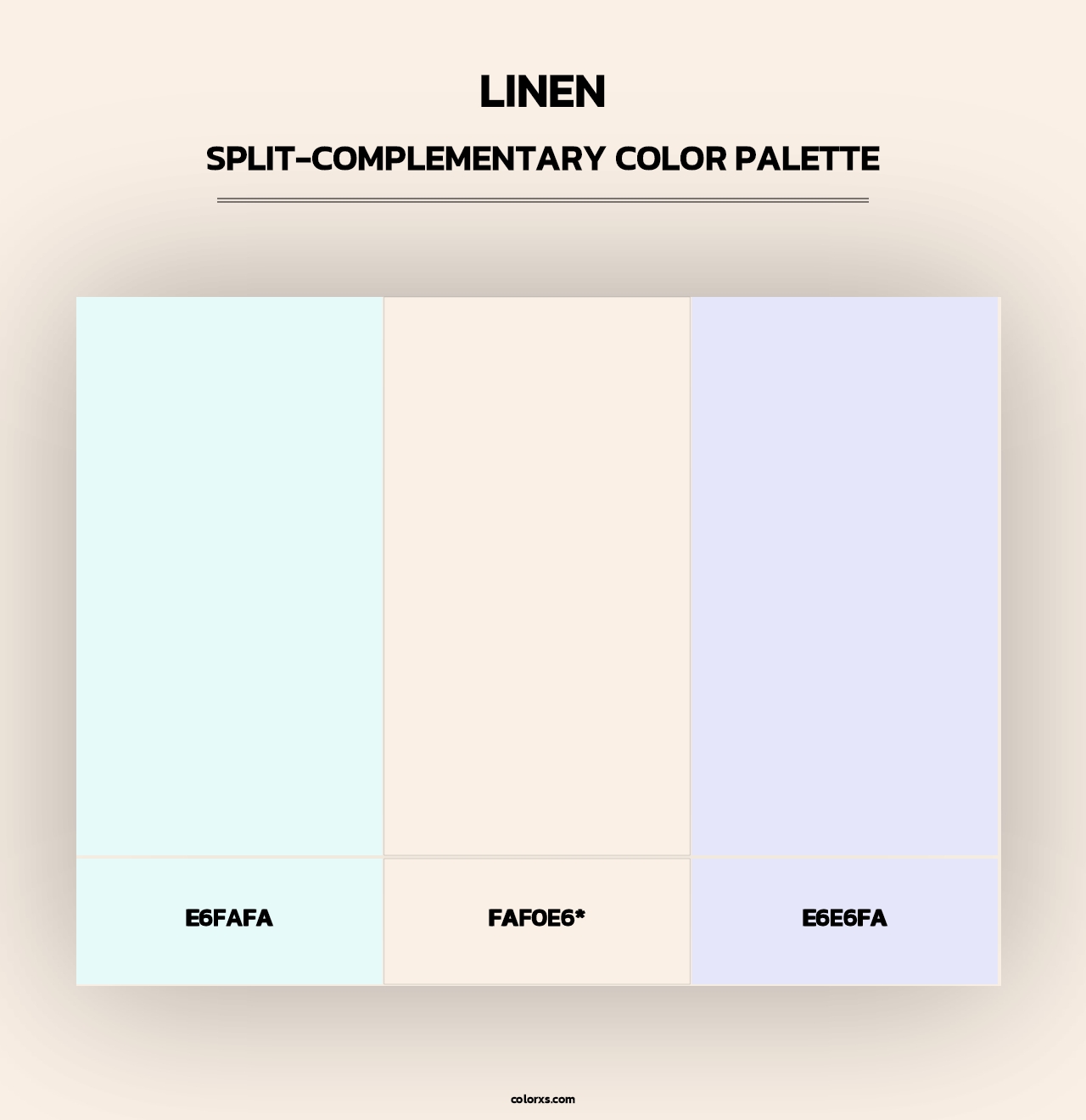 Linen - Split-Complementary Color Palette