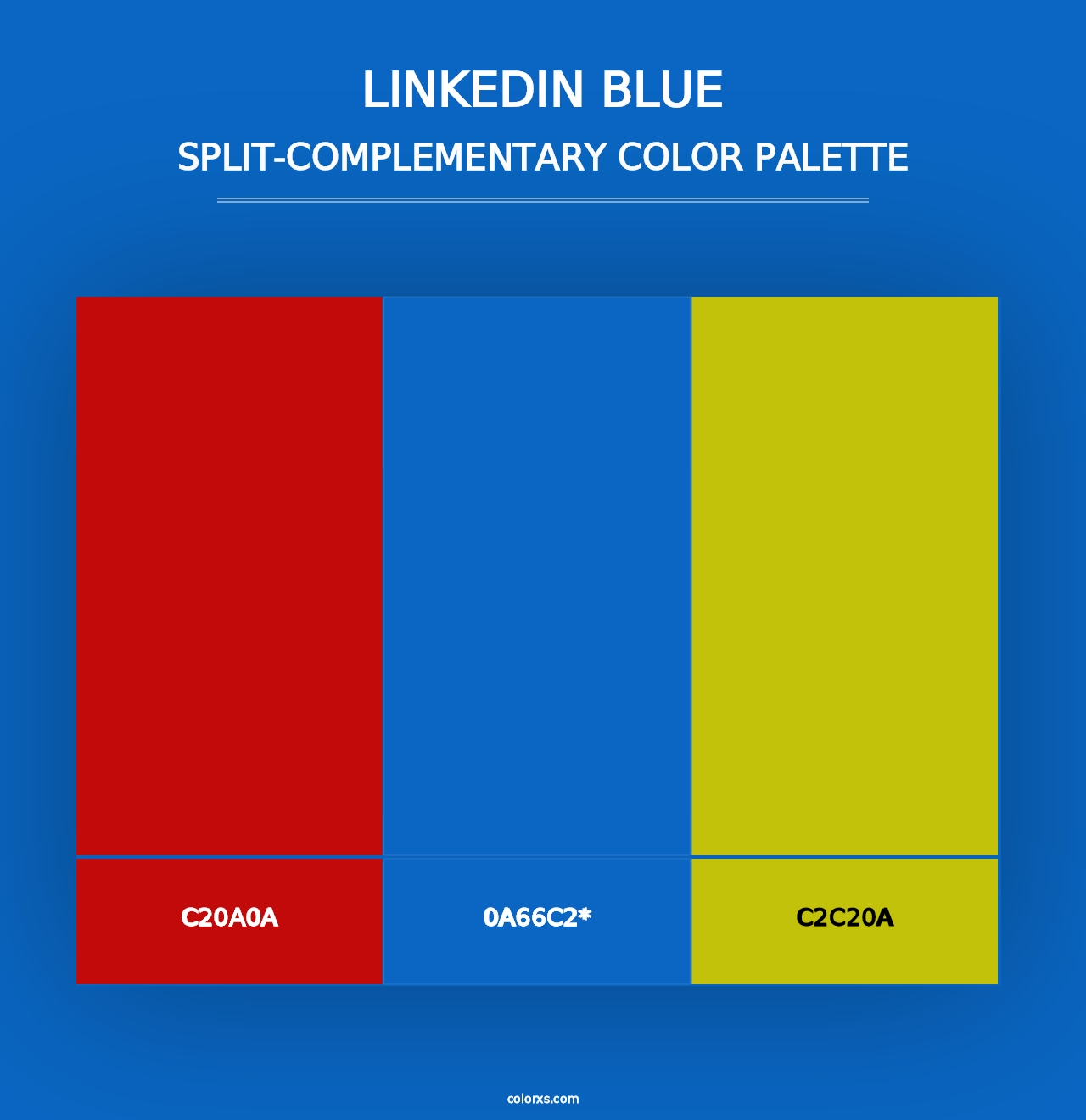 Linkedin Blue - Split-Complementary Color Palette