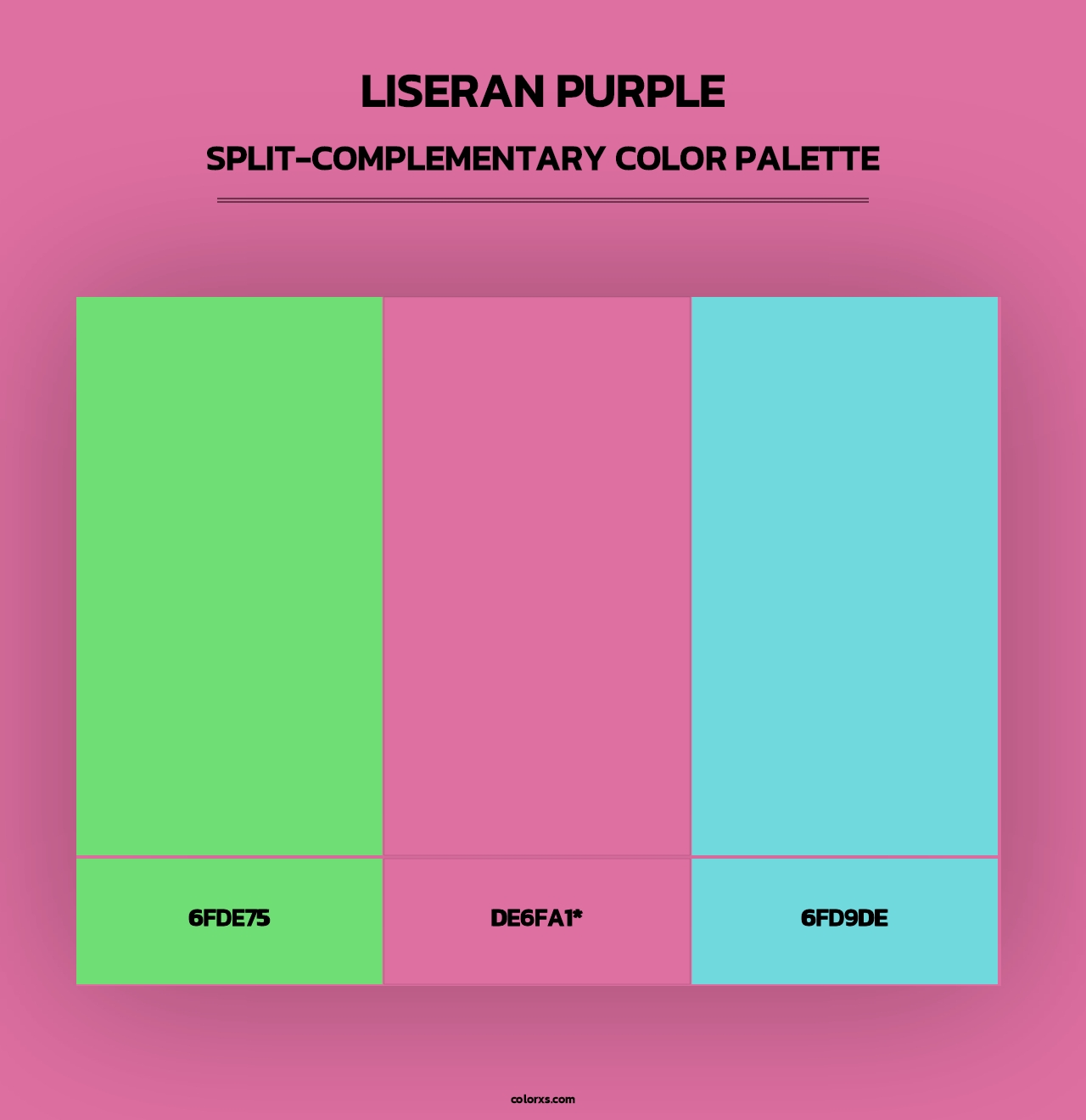 Liseran Purple - Split-Complementary Color Palette