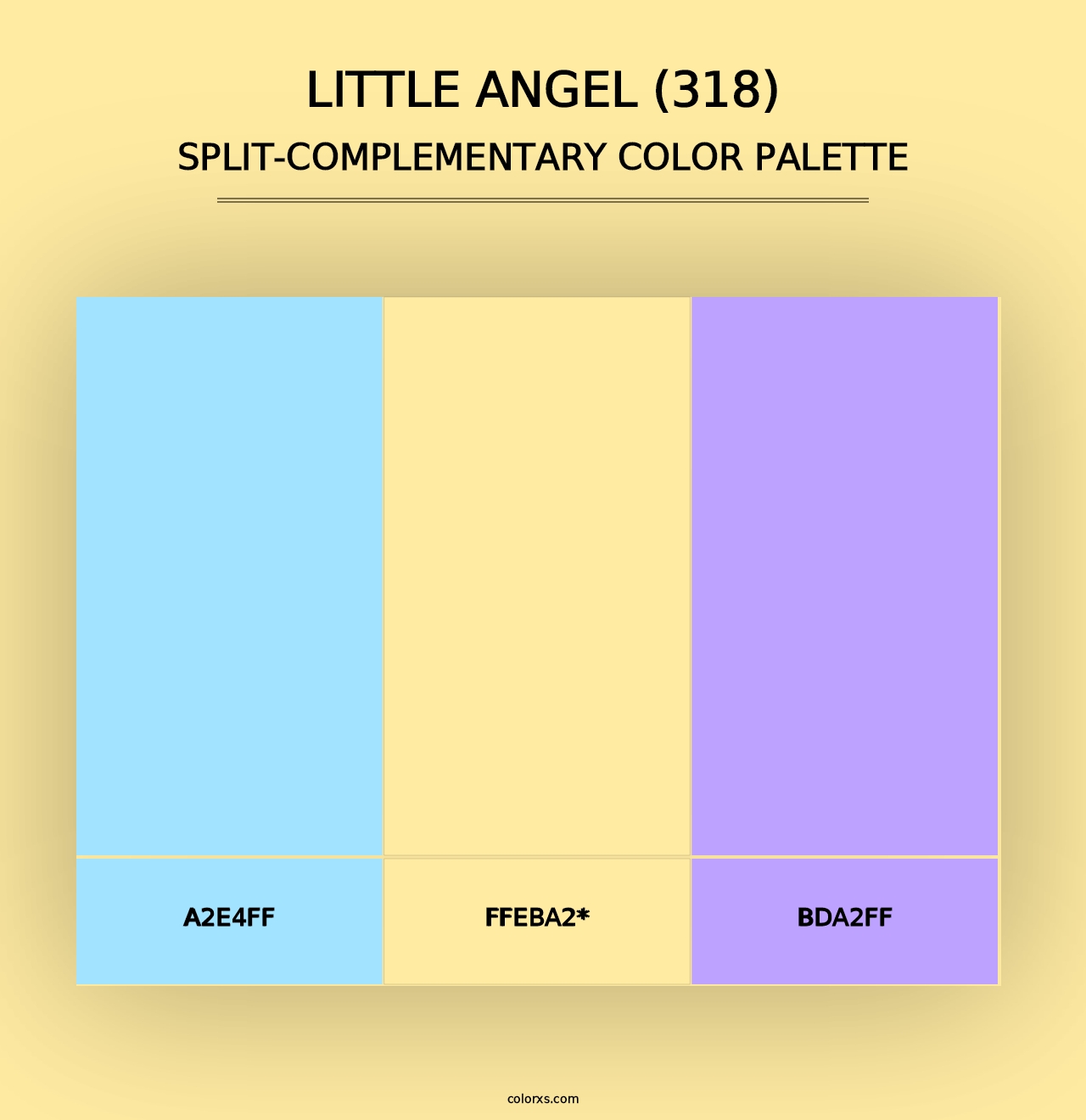 Little Angel (318) - Split-Complementary Color Palette