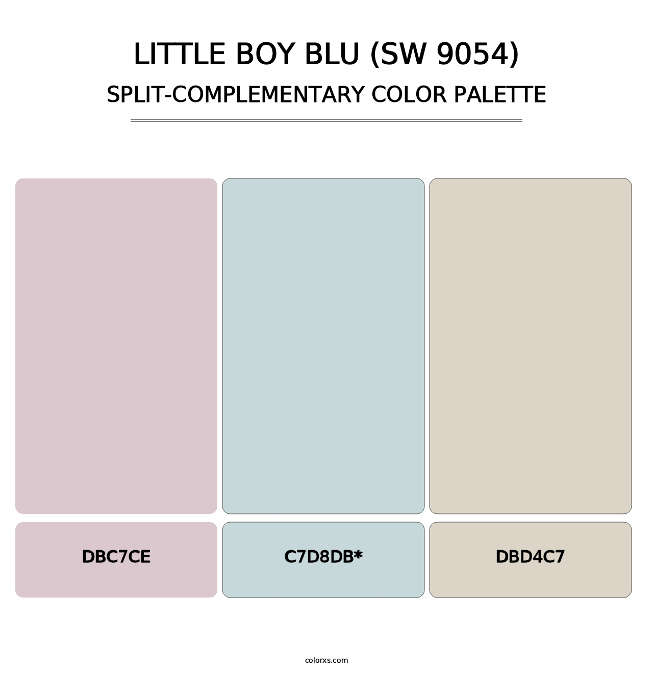 Little Boy Blu (SW 9054) - Split-Complementary Color Palette