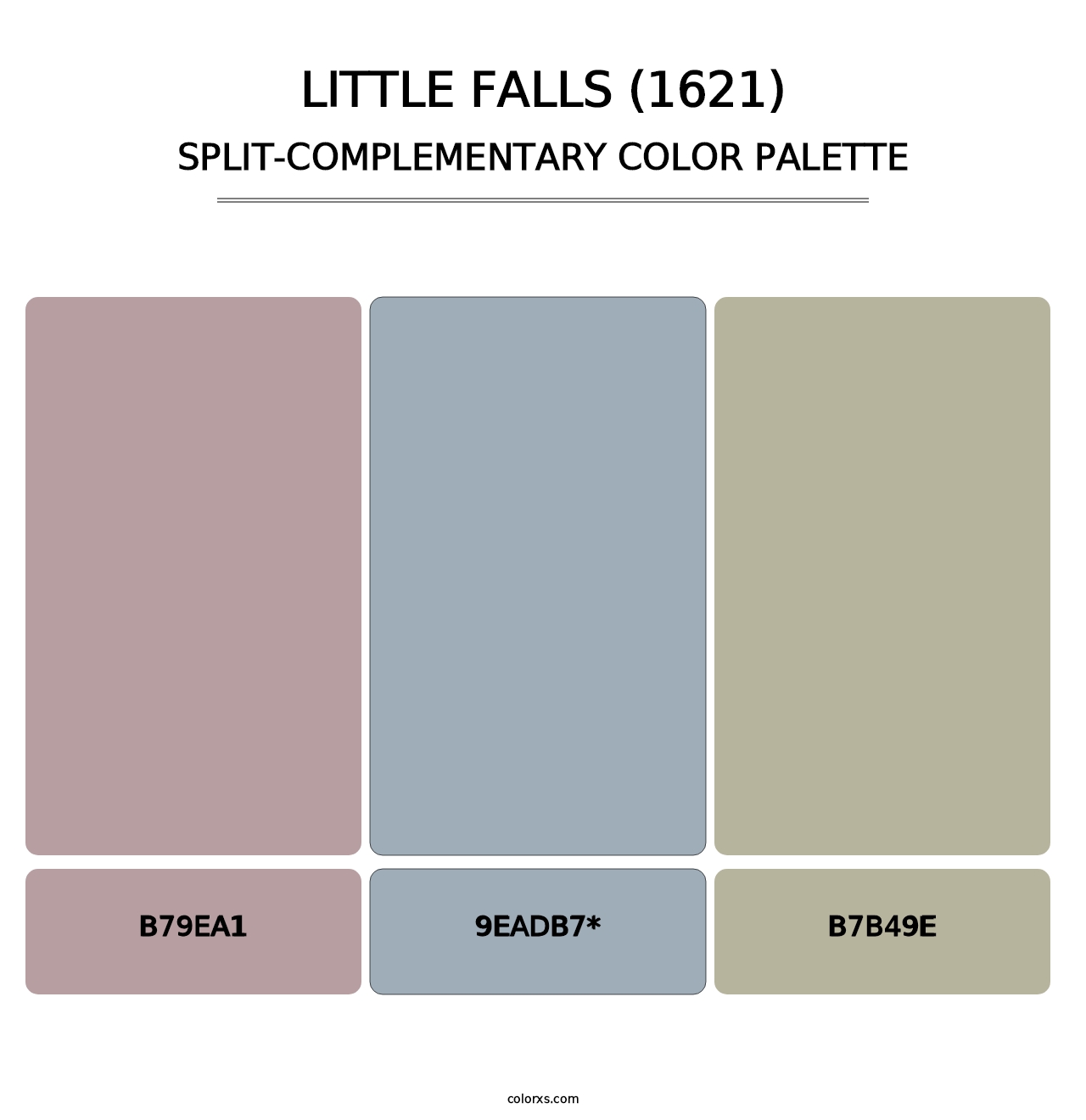 Little Falls (1621) - Split-Complementary Color Palette