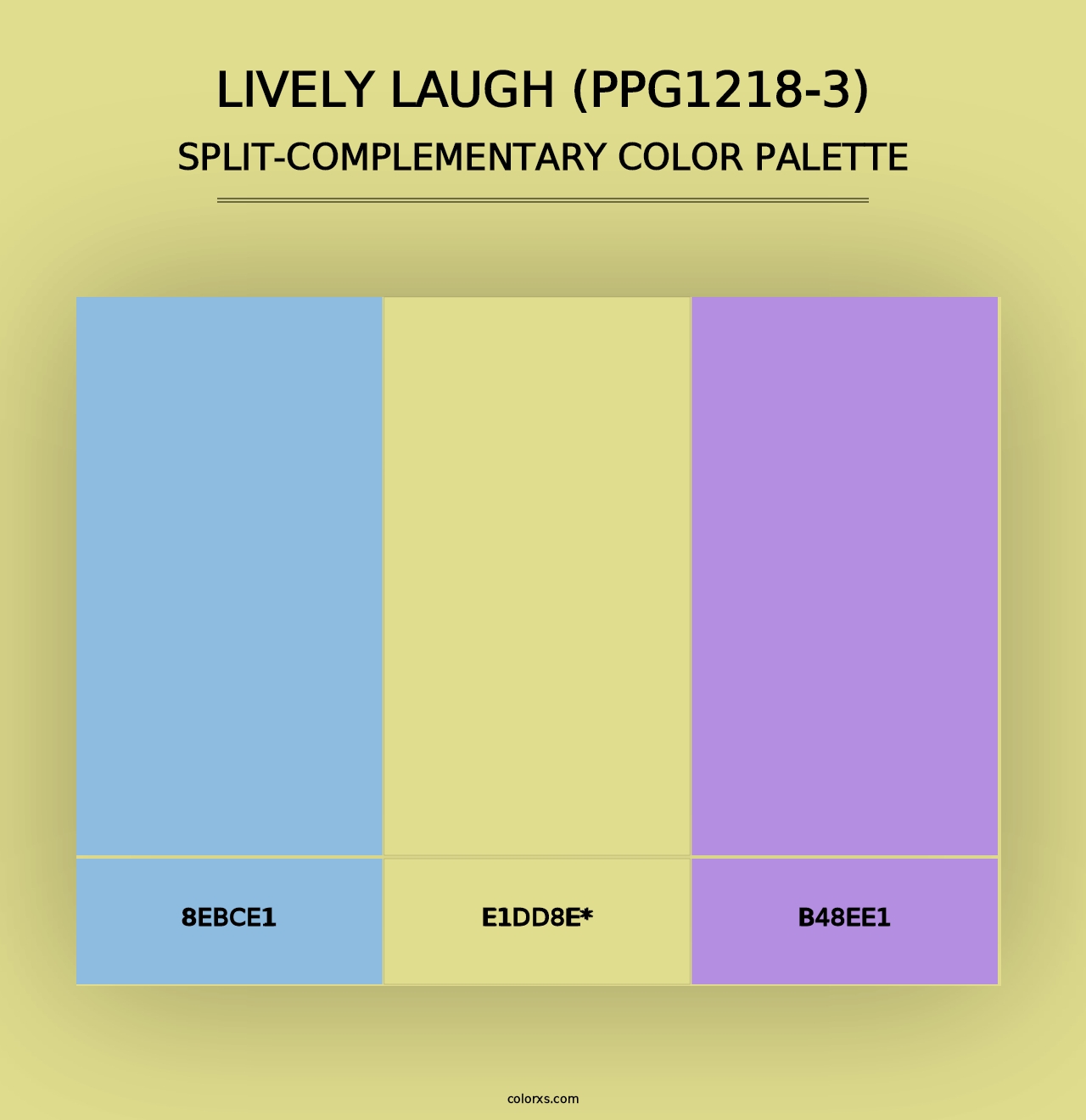 Lively Laugh (PPG1218-3) - Split-Complementary Color Palette