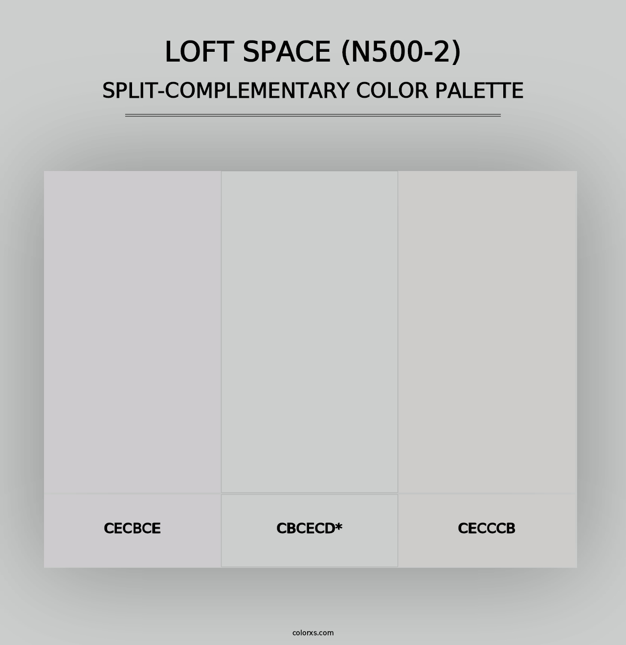 Loft Space (N500-2) - Split-Complementary Color Palette