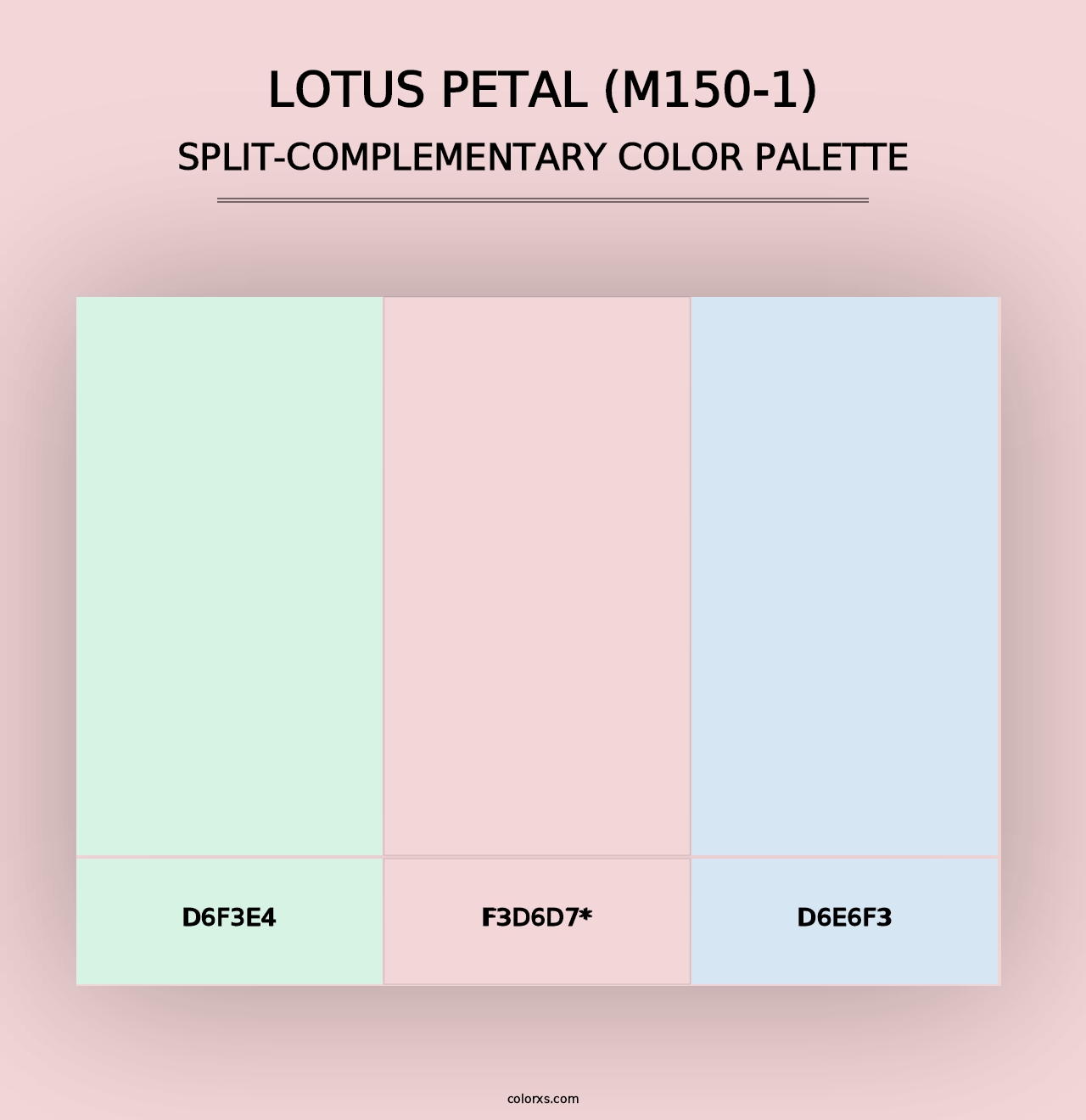 Lotus Petal (M150-1) - Split-Complementary Color Palette