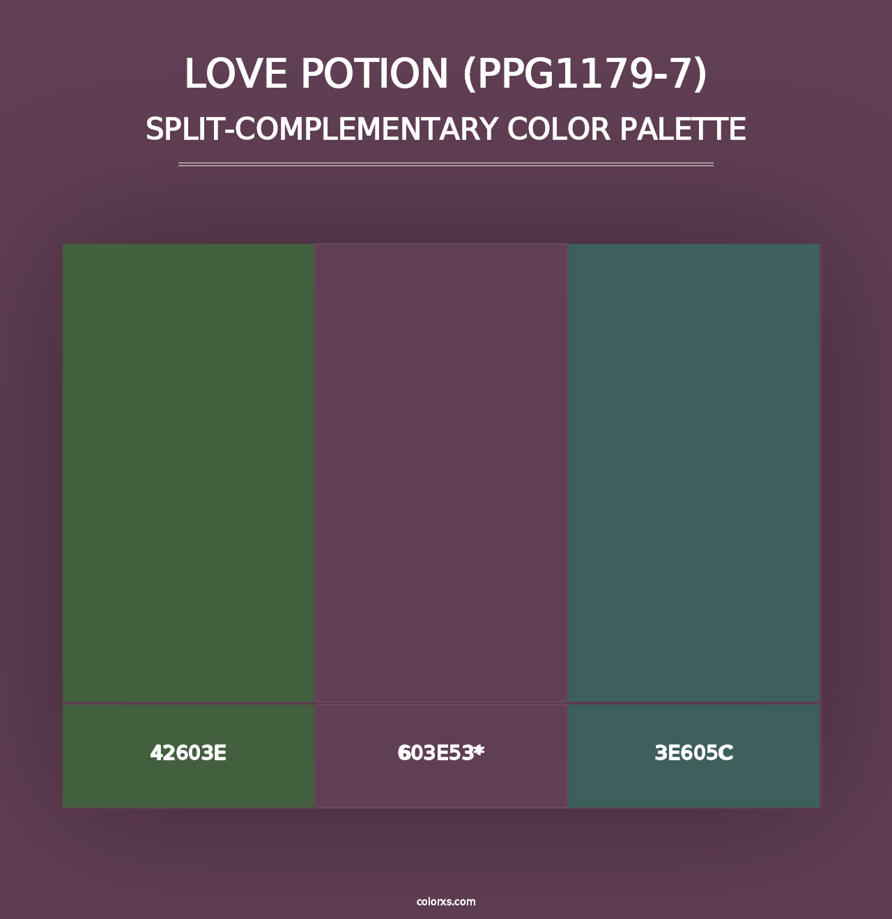 Love Potion (PPG1179-7) - Split-Complementary Color Palette