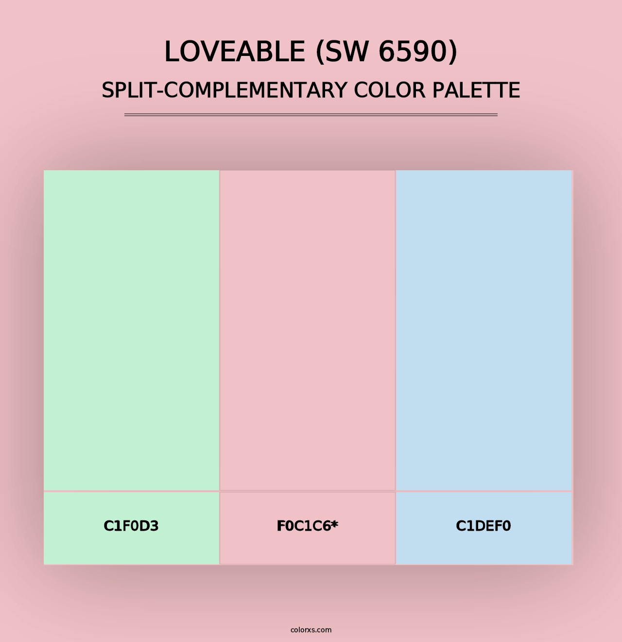 Loveable (SW 6590) - Split-Complementary Color Palette