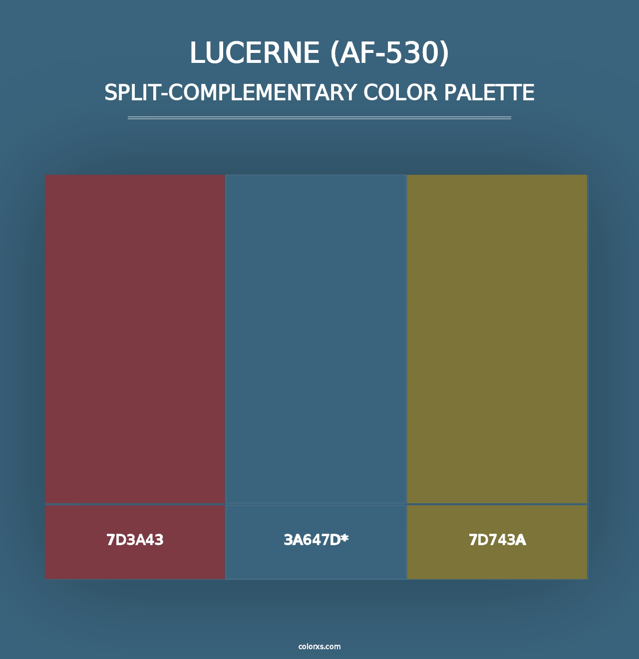 Lucerne (AF-530) - Split-Complementary Color Palette