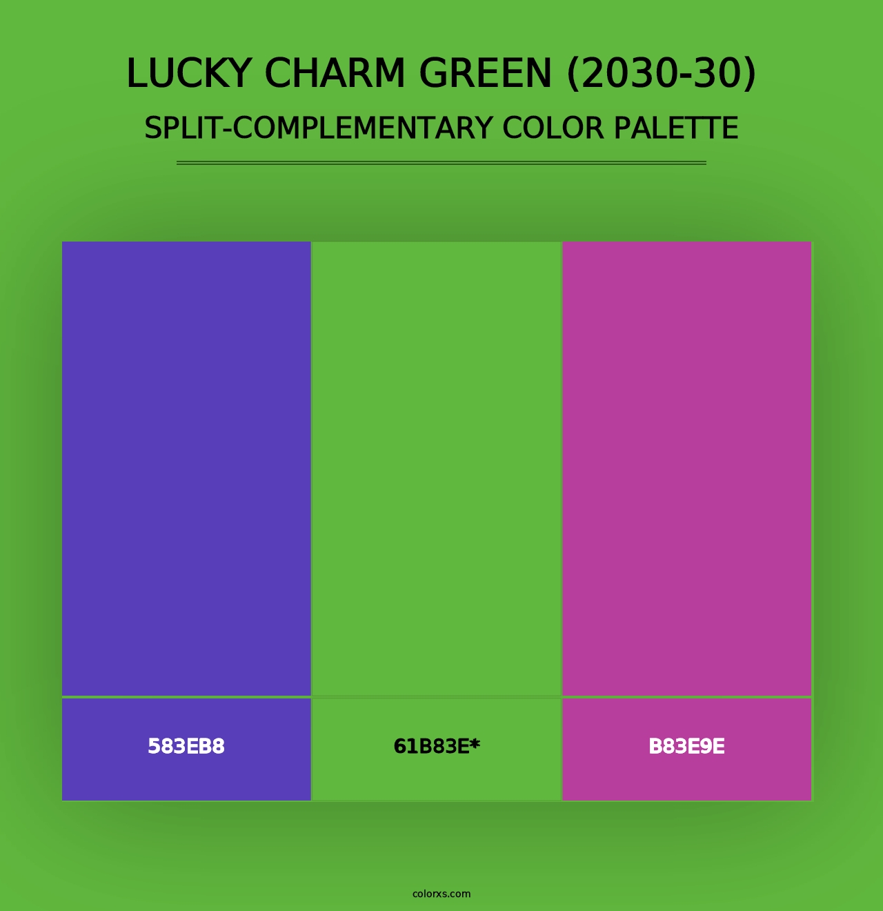 Lucky Charm Green (2030-30) - Split-Complementary Color Palette