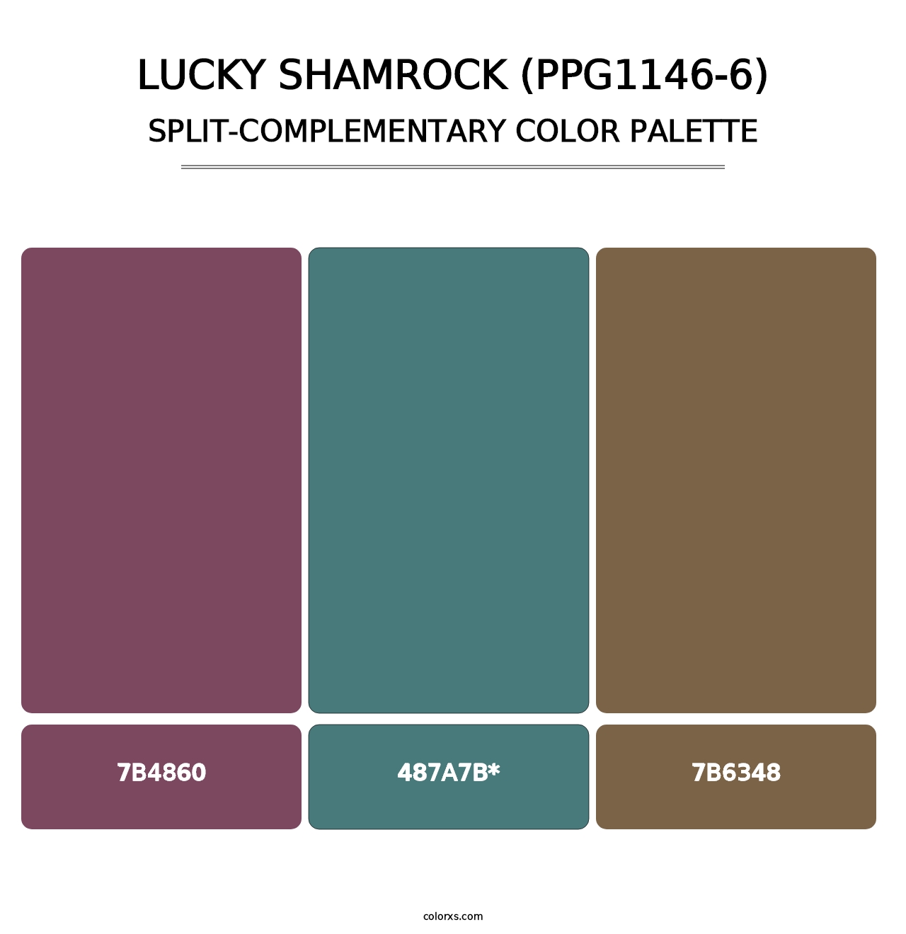 Lucky Shamrock (PPG1146-6) - Split-Complementary Color Palette