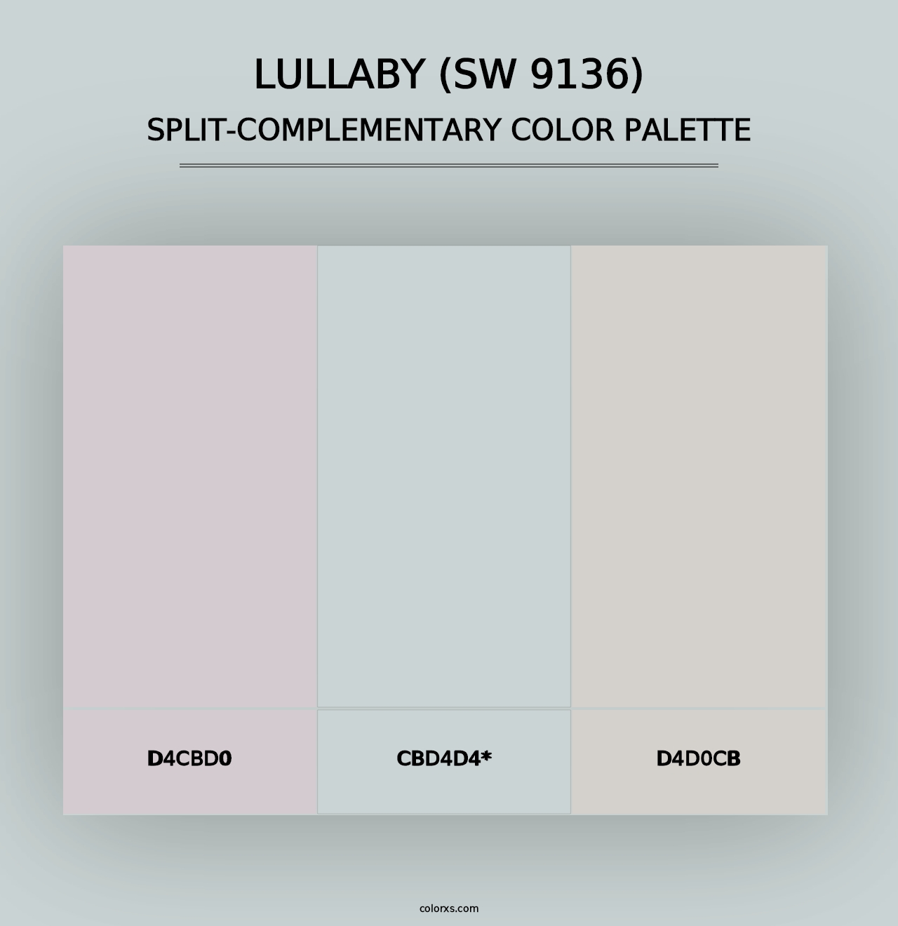 Lullaby (SW 9136) - Split-Complementary Color Palette