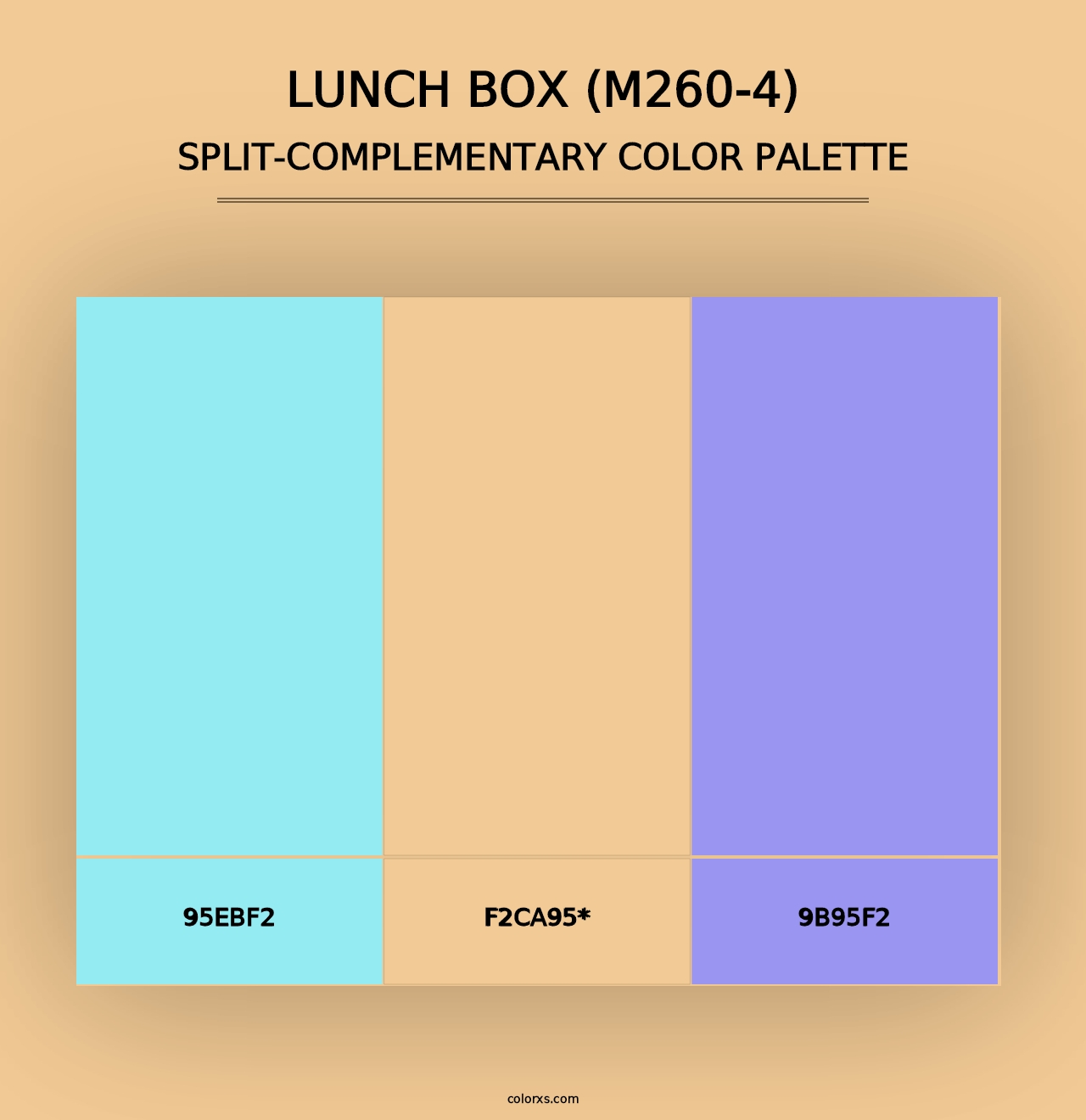 Lunch Box (M260-4) - Split-Complementary Color Palette