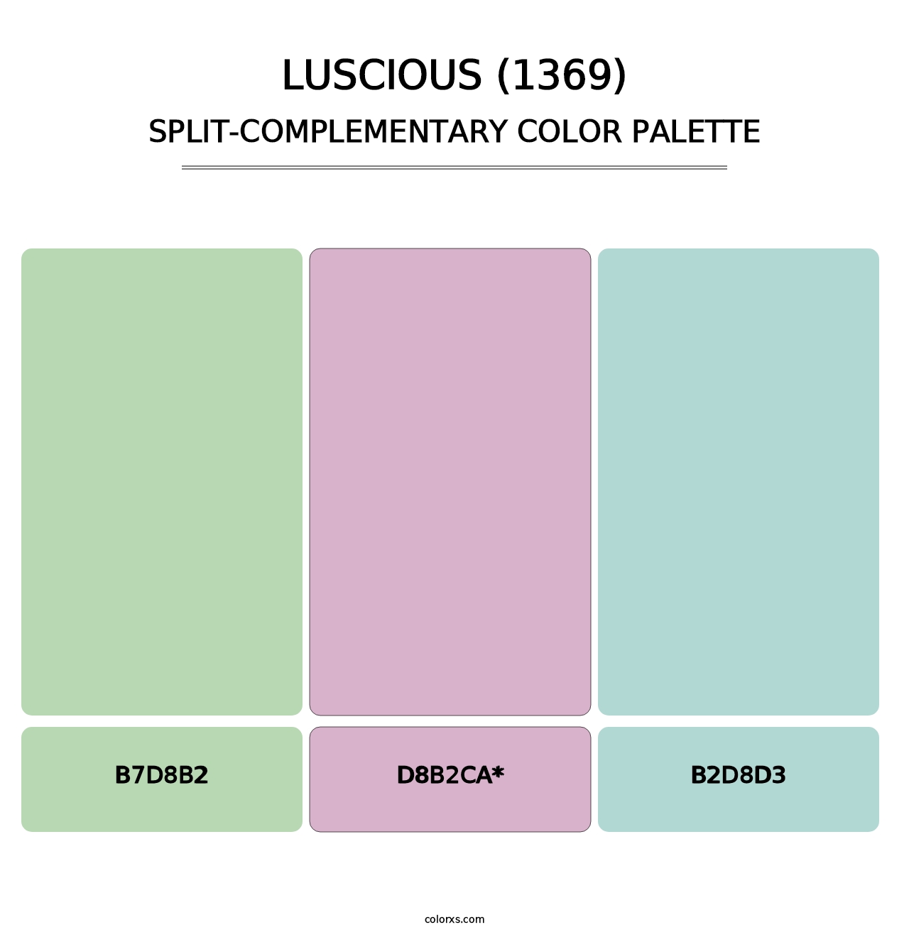 Luscious (1369) - Split-Complementary Color Palette