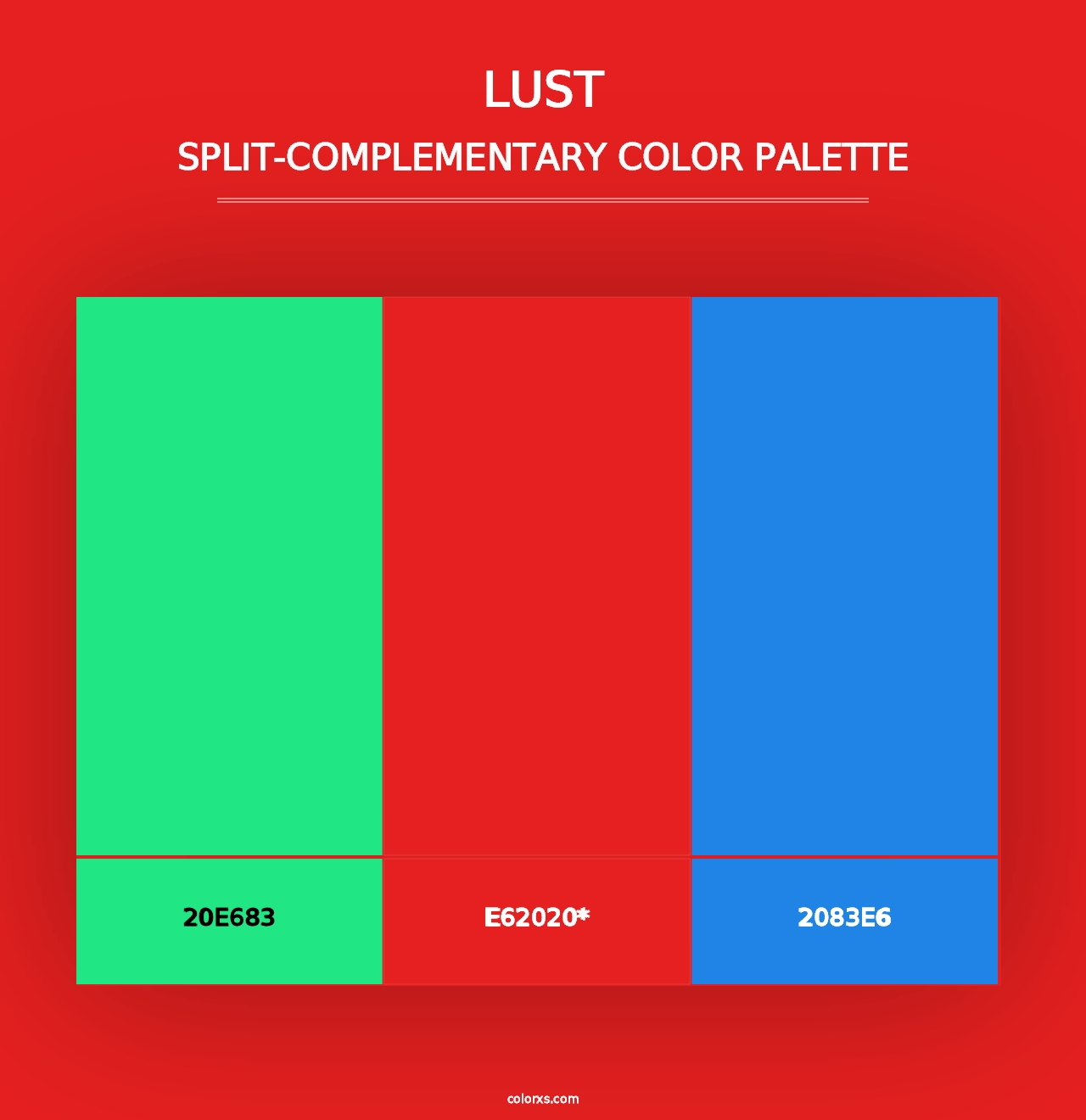 Lust - Split-Complementary Color Palette