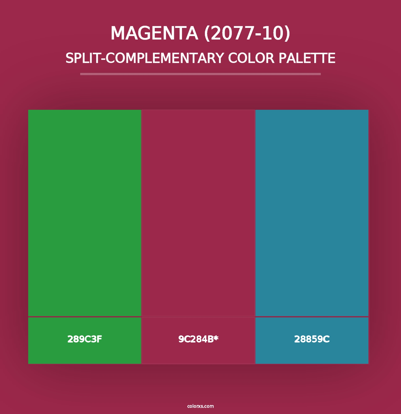 Magenta (2077-10) - Split-Complementary Color Palette