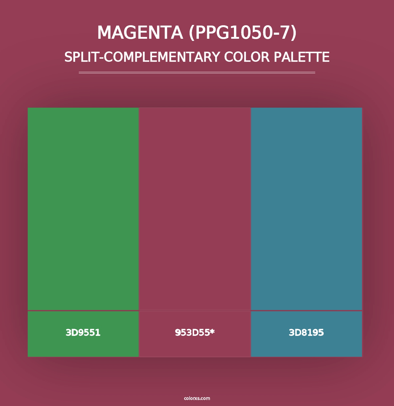 Magenta (PPG1050-7) - Split-Complementary Color Palette