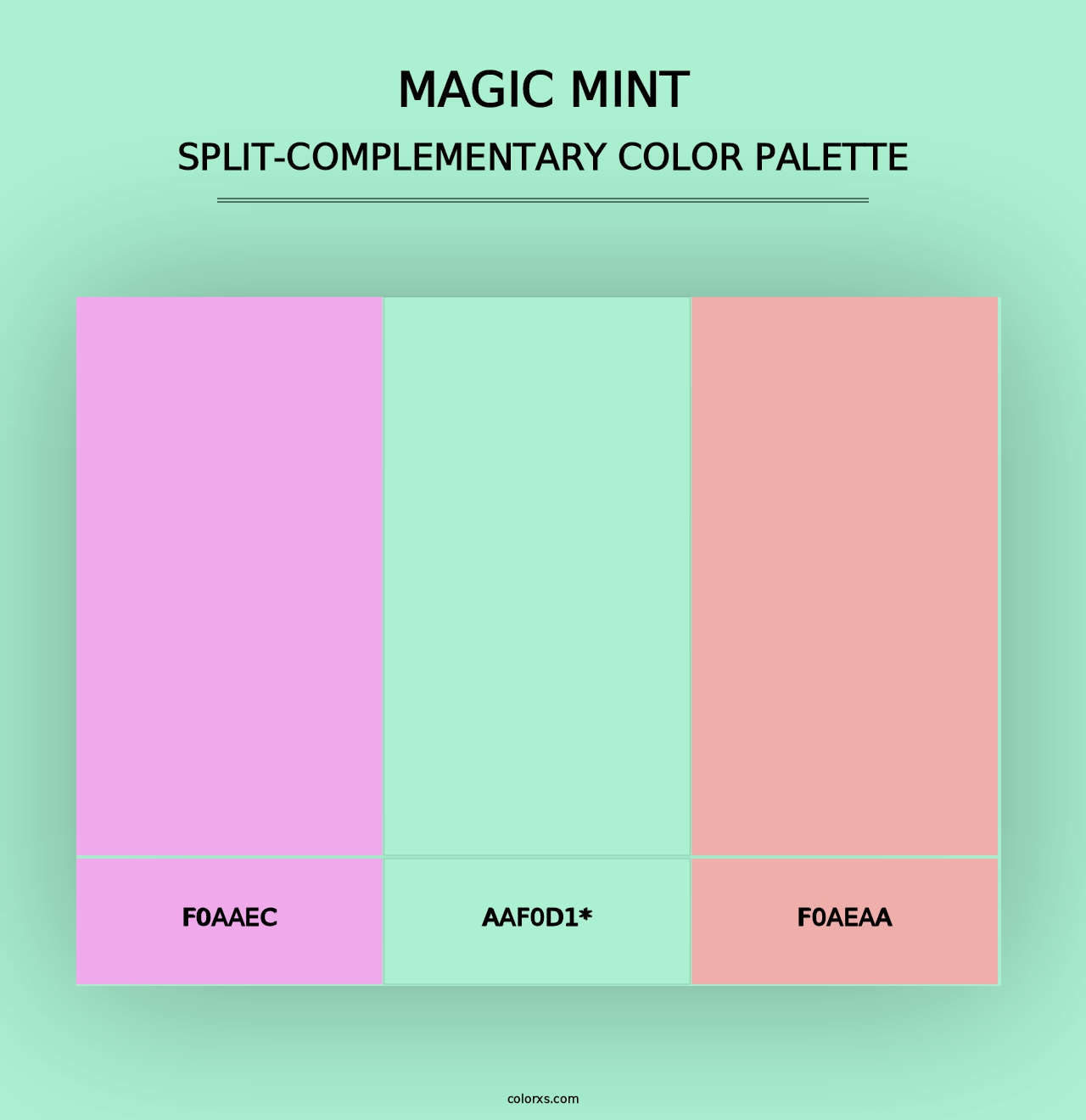 Magic Mint - Split-Complementary Color Palette