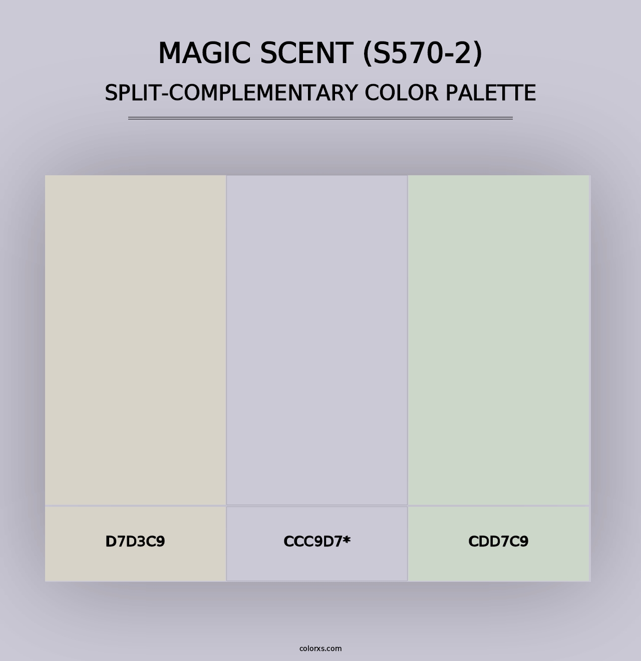 Magic Scent (S570-2) - Split-Complementary Color Palette